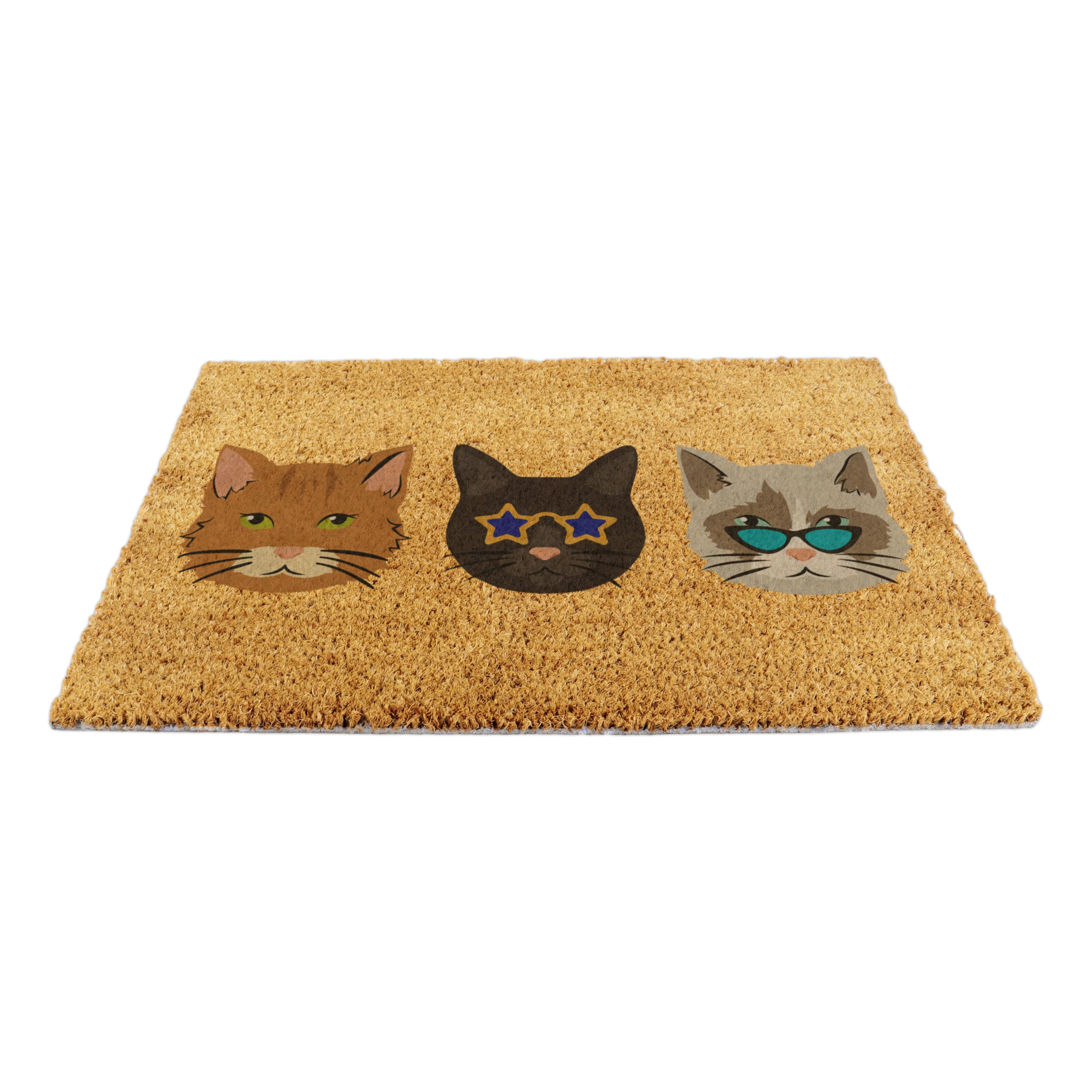 Cool Cats Coir Doormat