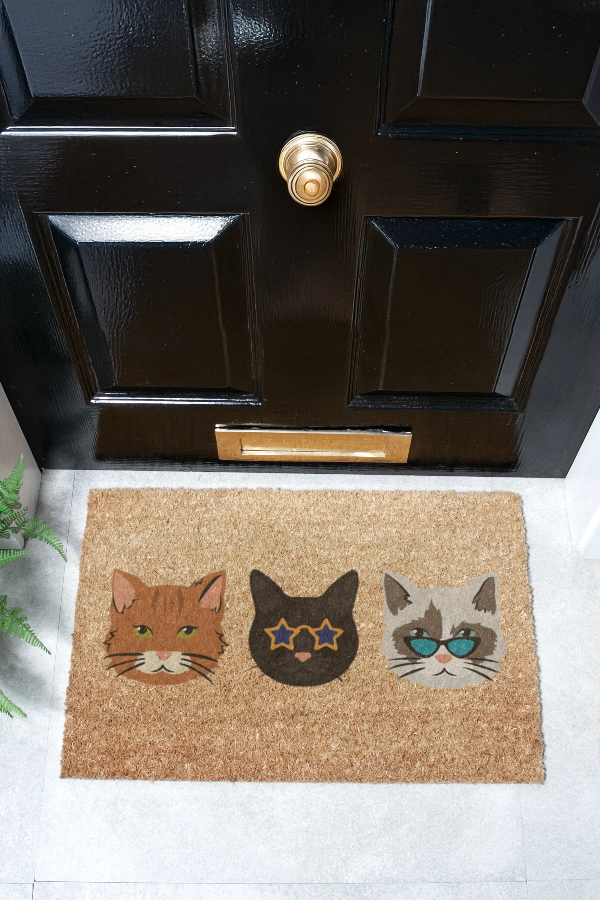 Cool Cats Coir Doormat