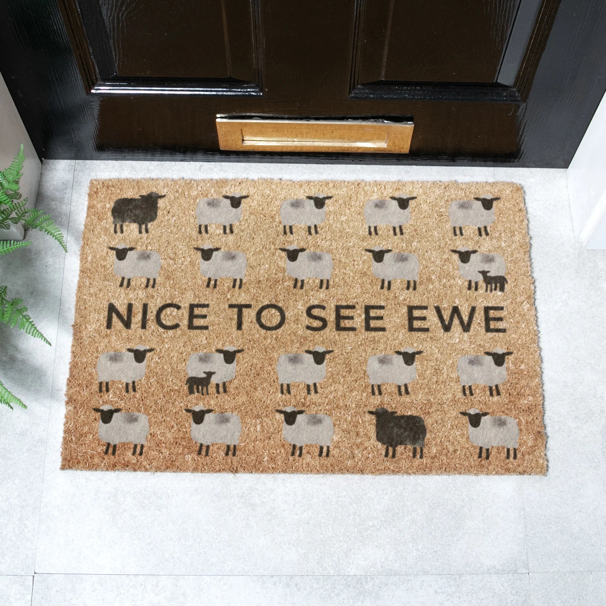 Nice To See Ewe Sheep Doormat