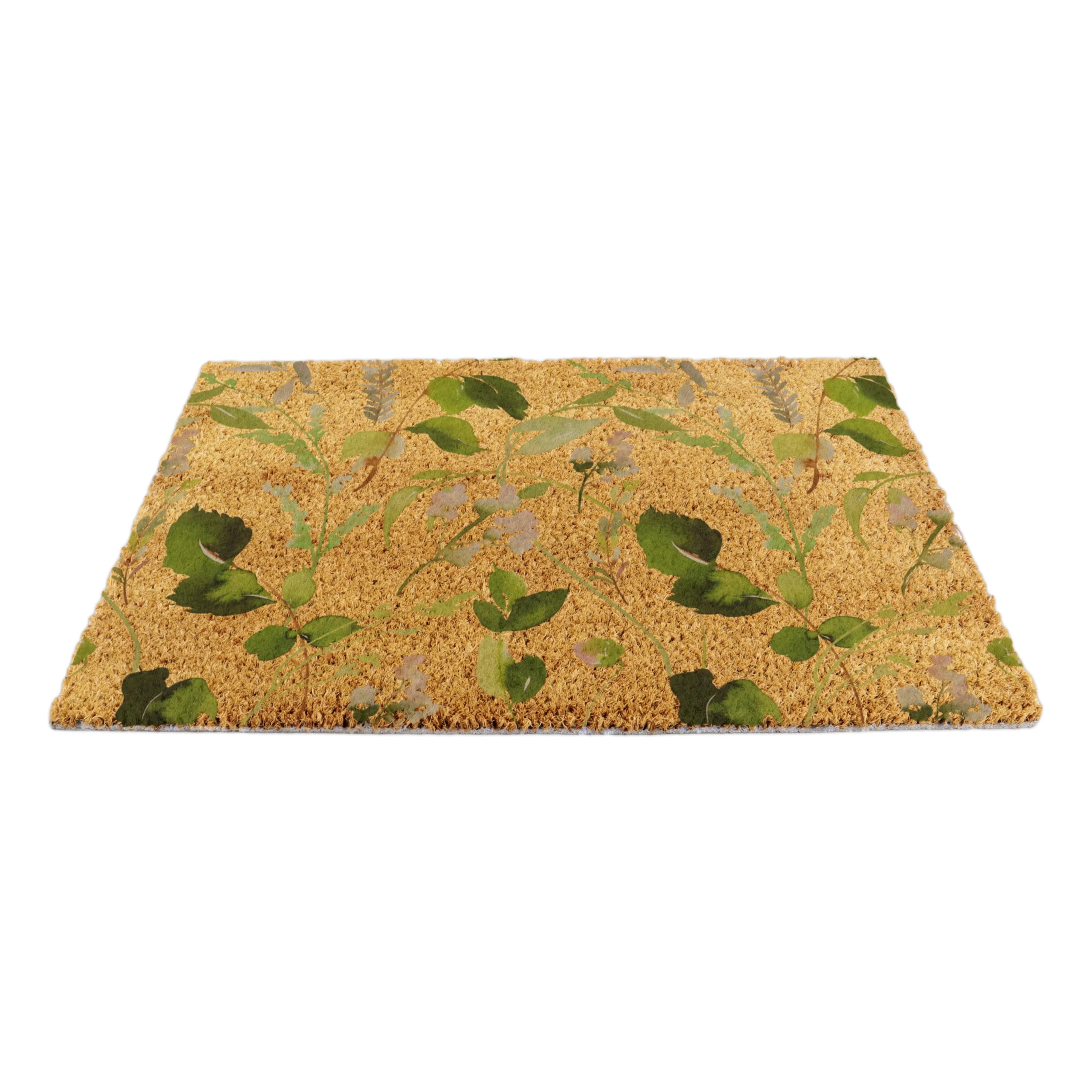 Watercolour Leaves Doormat