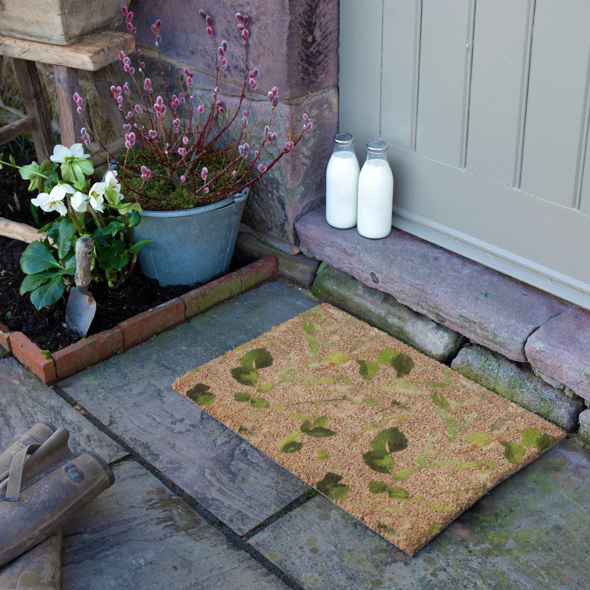 Watercolour Leaves Doormat