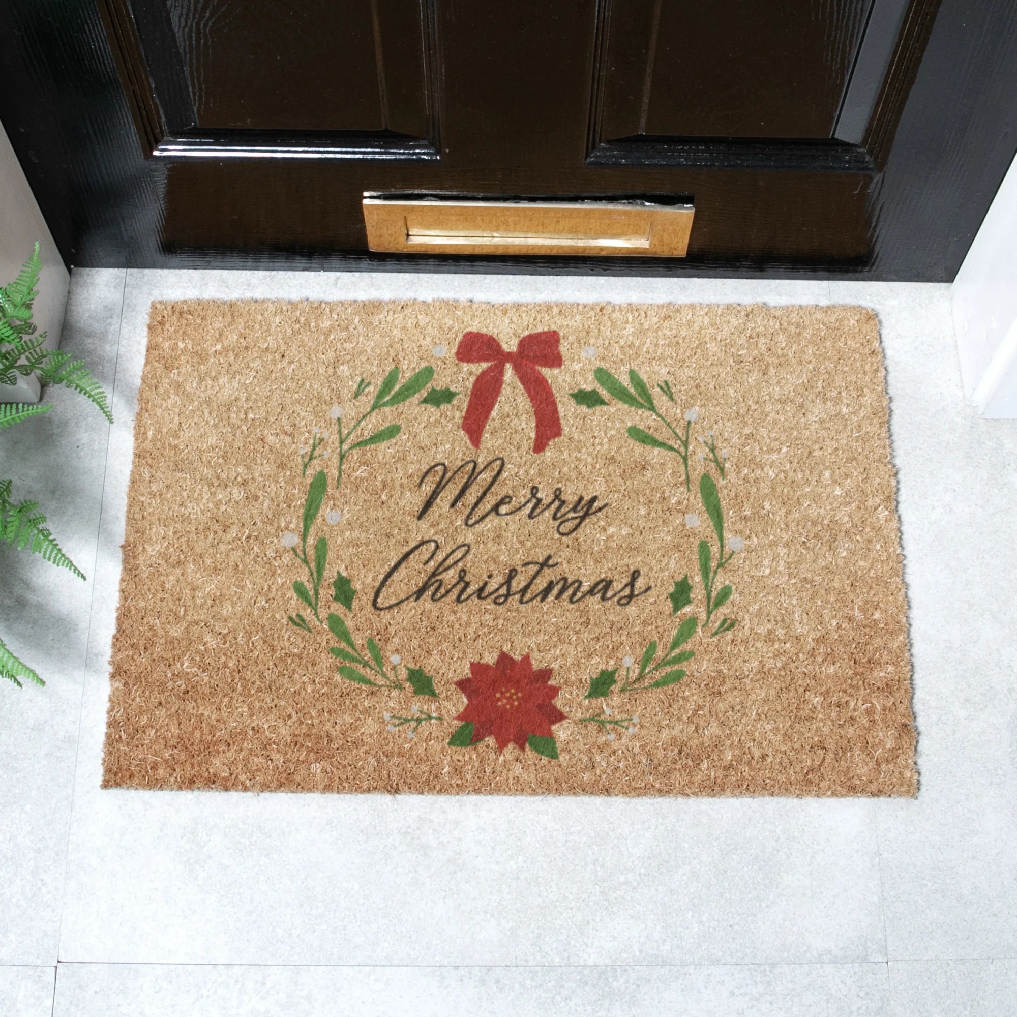 Winter Wreath Doormat