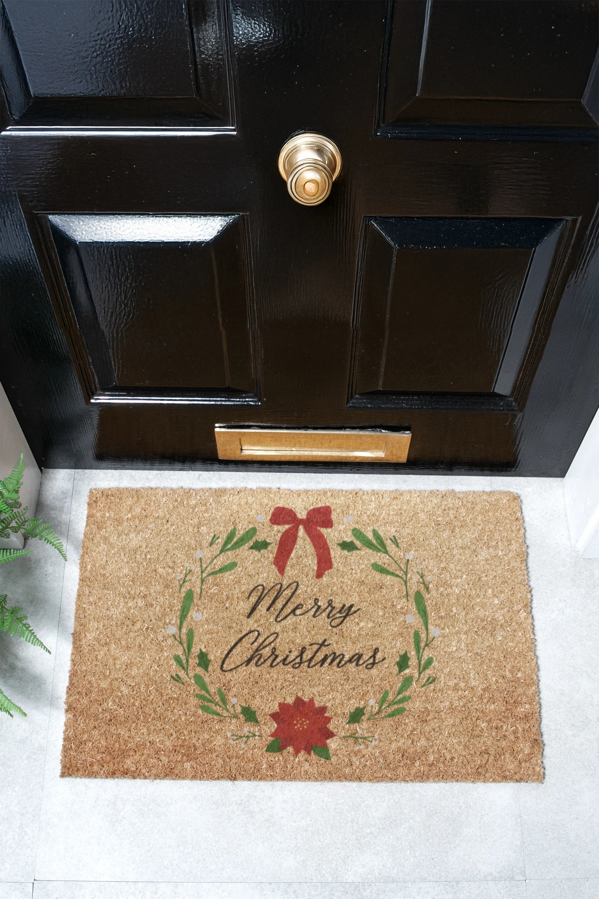 Winter Wreath Doormat