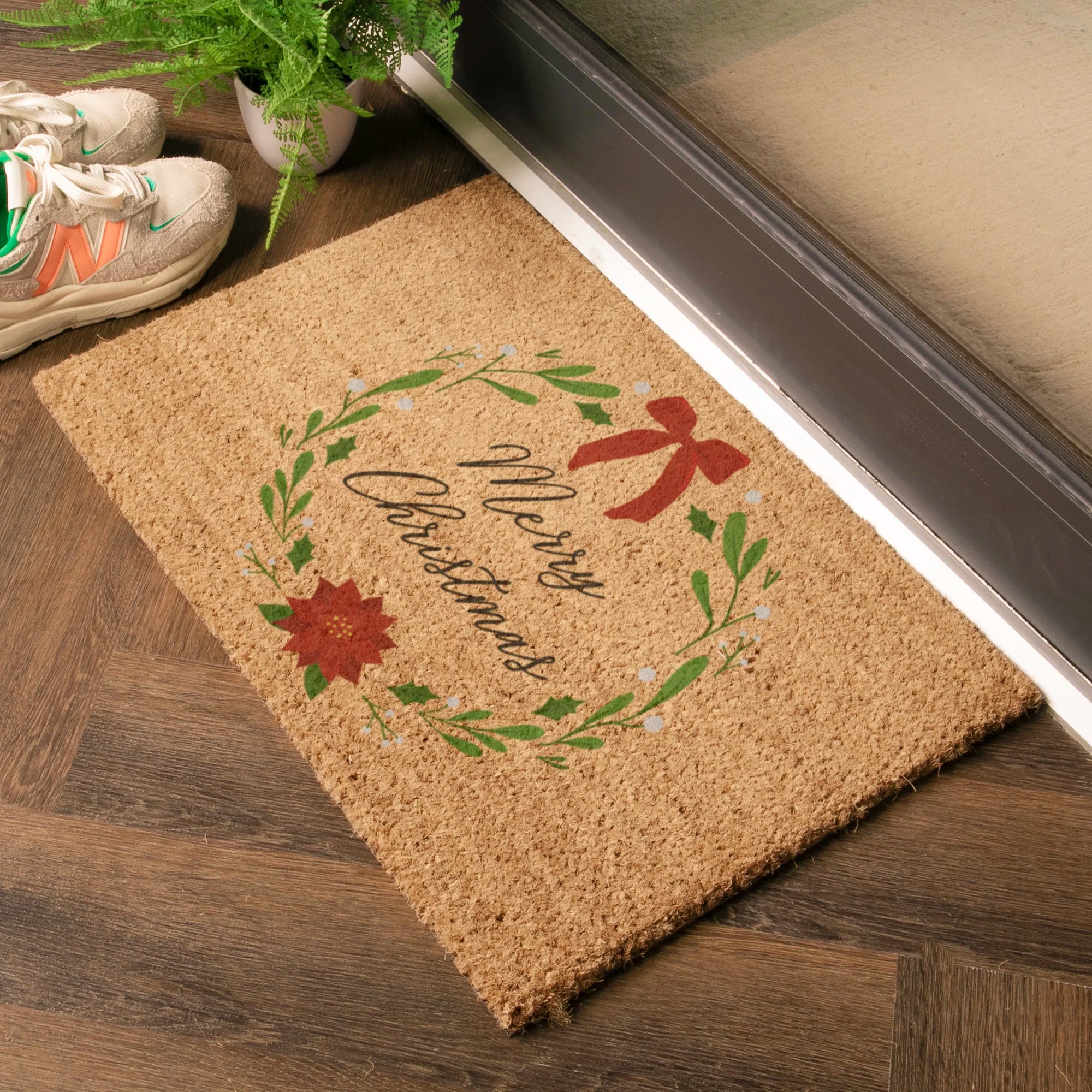 Winter Wreath Doormat