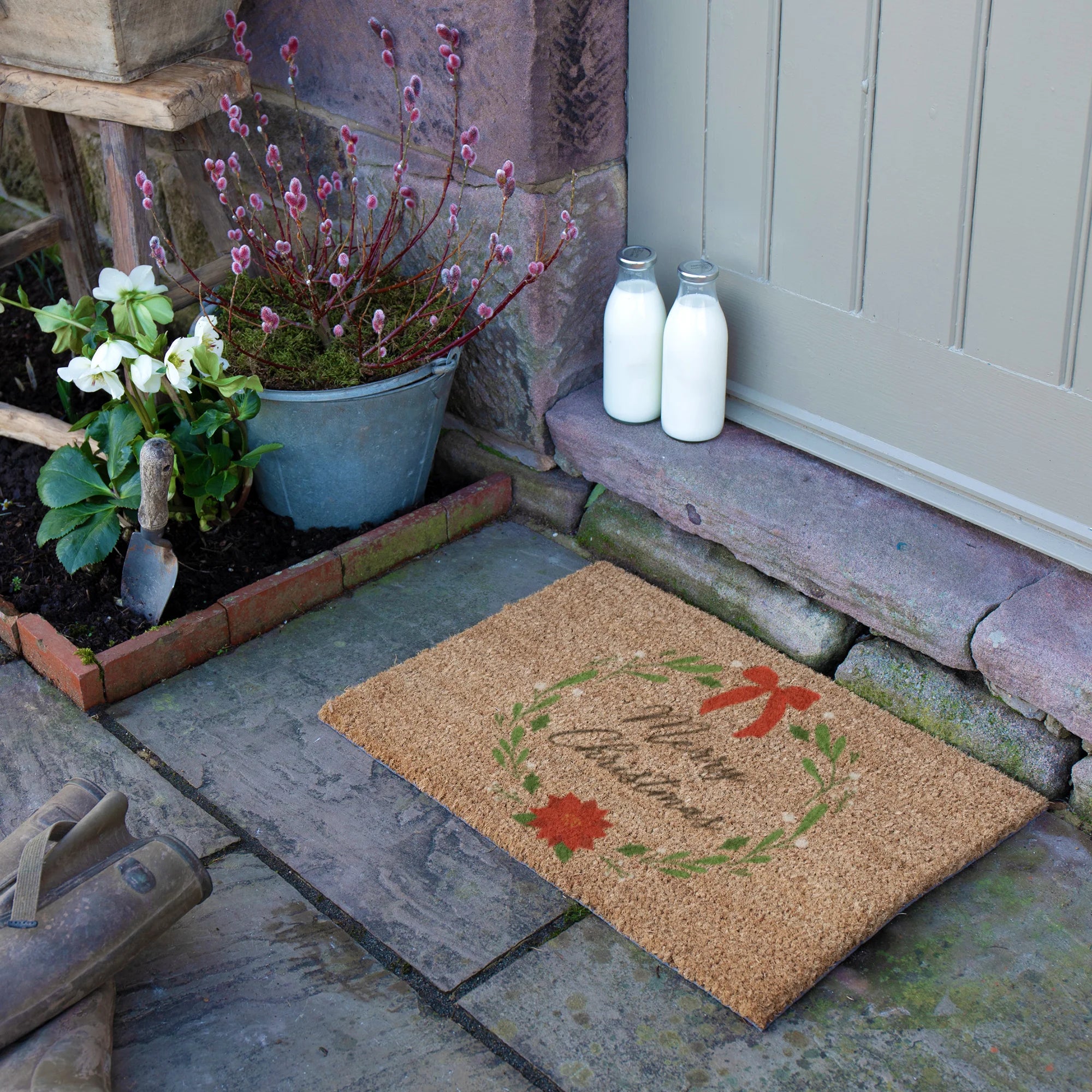Winter Wreath Doormat