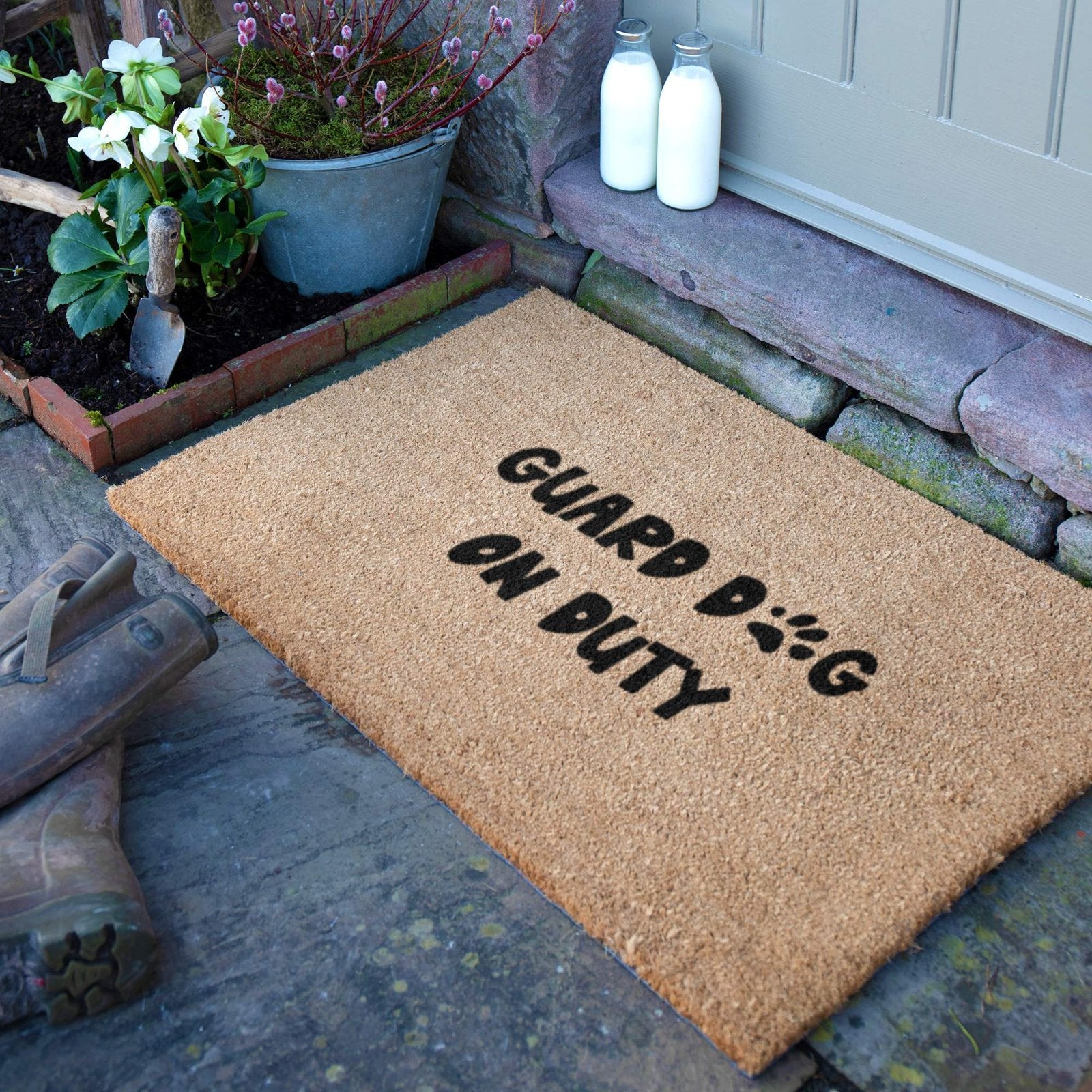 Guard Dog On Duty Doormat