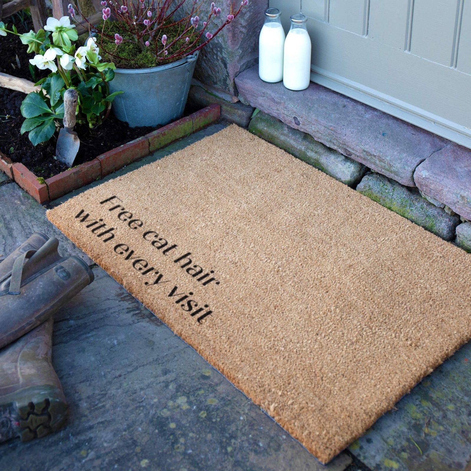 Free Cat Hair With Every Visit Doormat