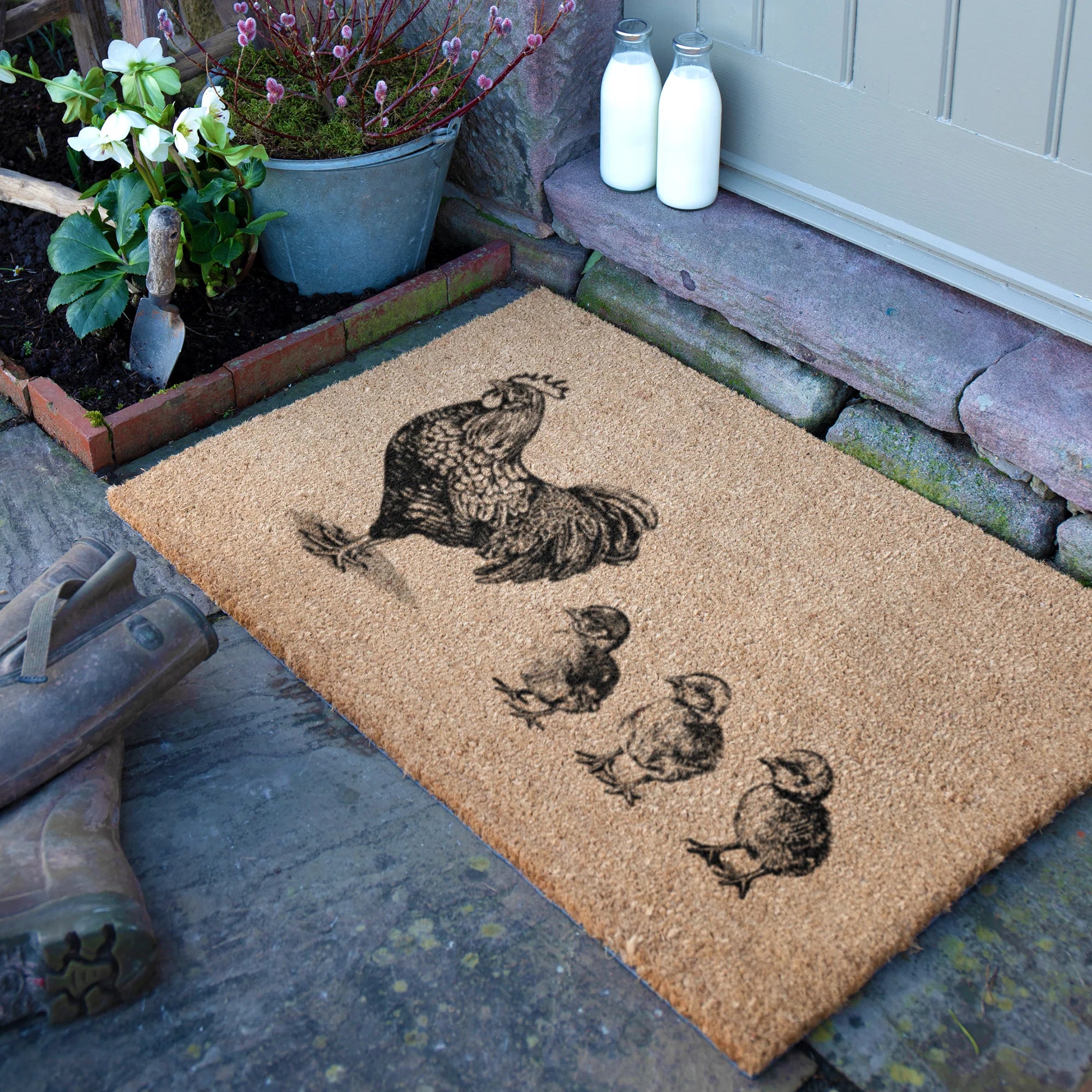 Chickens and Chicks Doormat