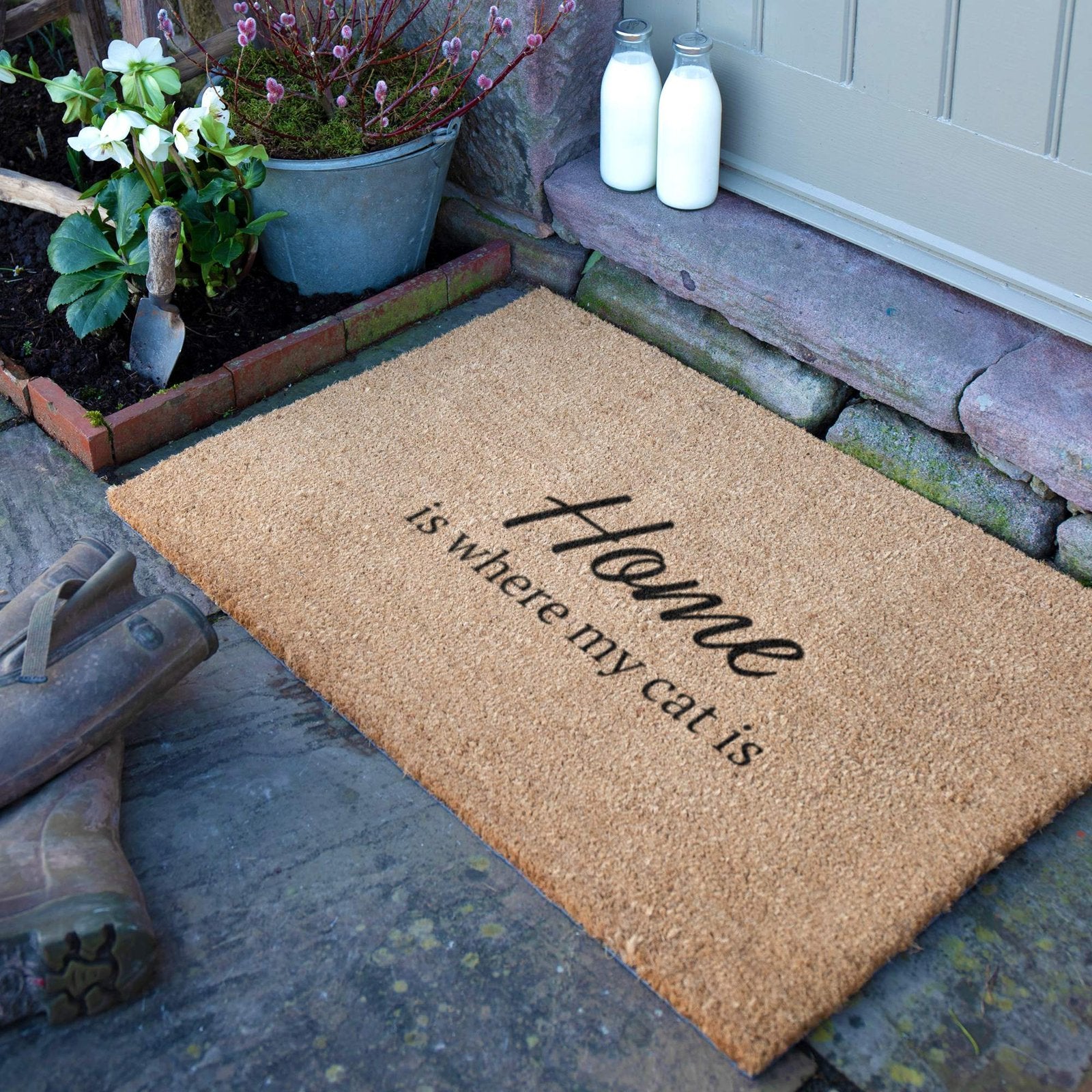 Home Is Where My Cat Is Doormat
