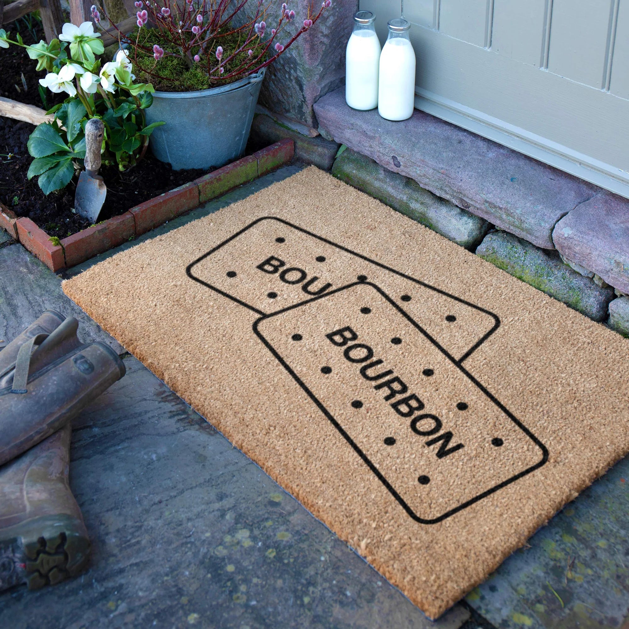 Bourbon Biscuit Coir Doormat