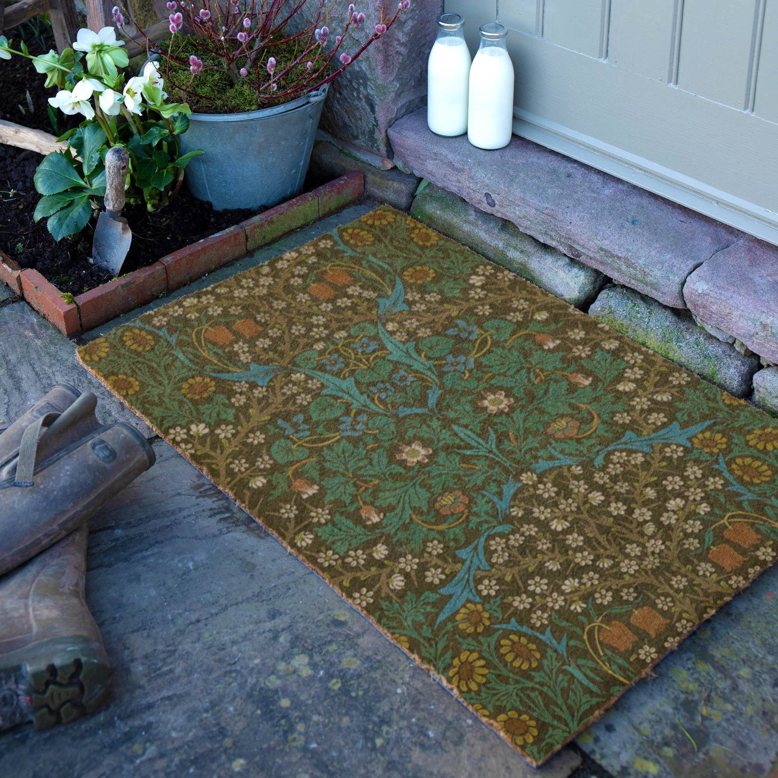 William Morris Tulips Doormat