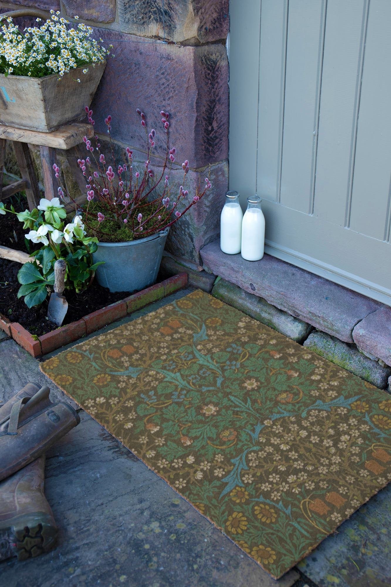William Morris Tulips Doormat