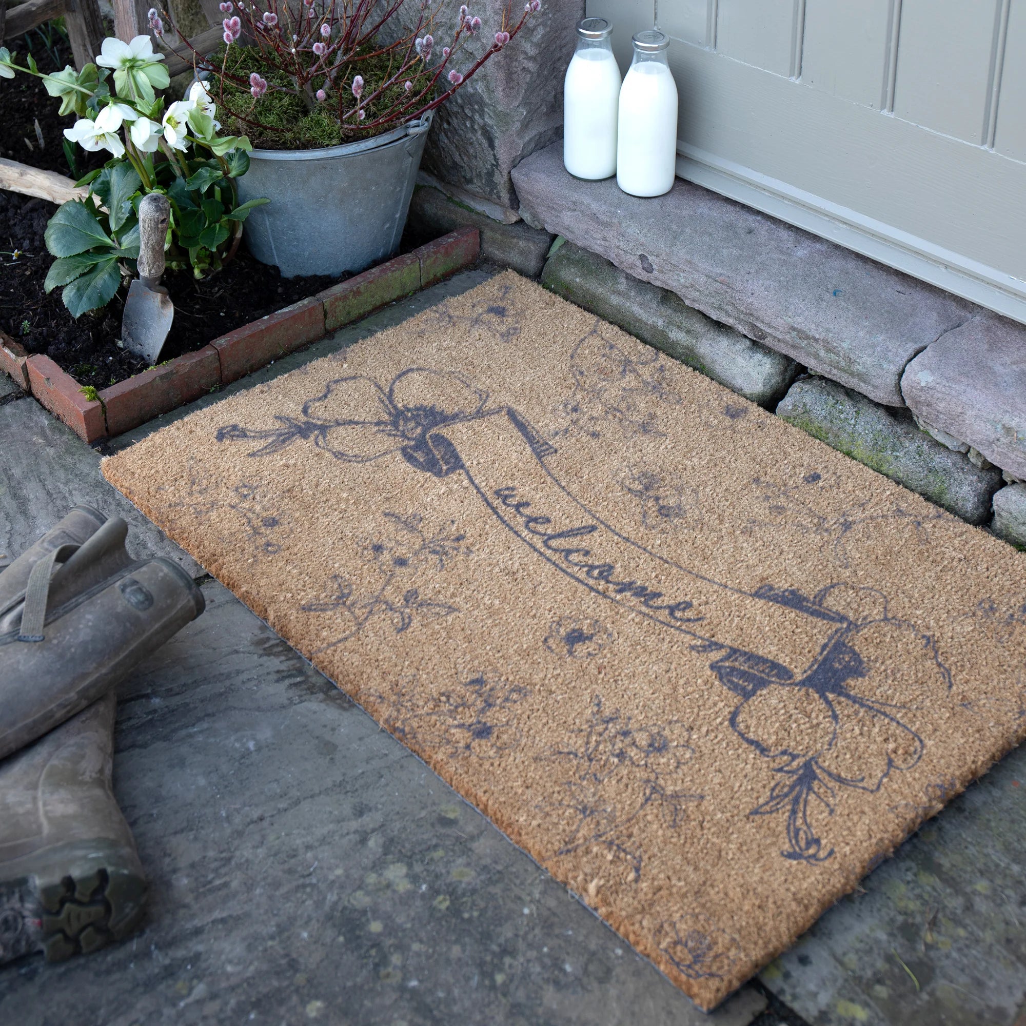 Welcome Chinoiserie Doormat