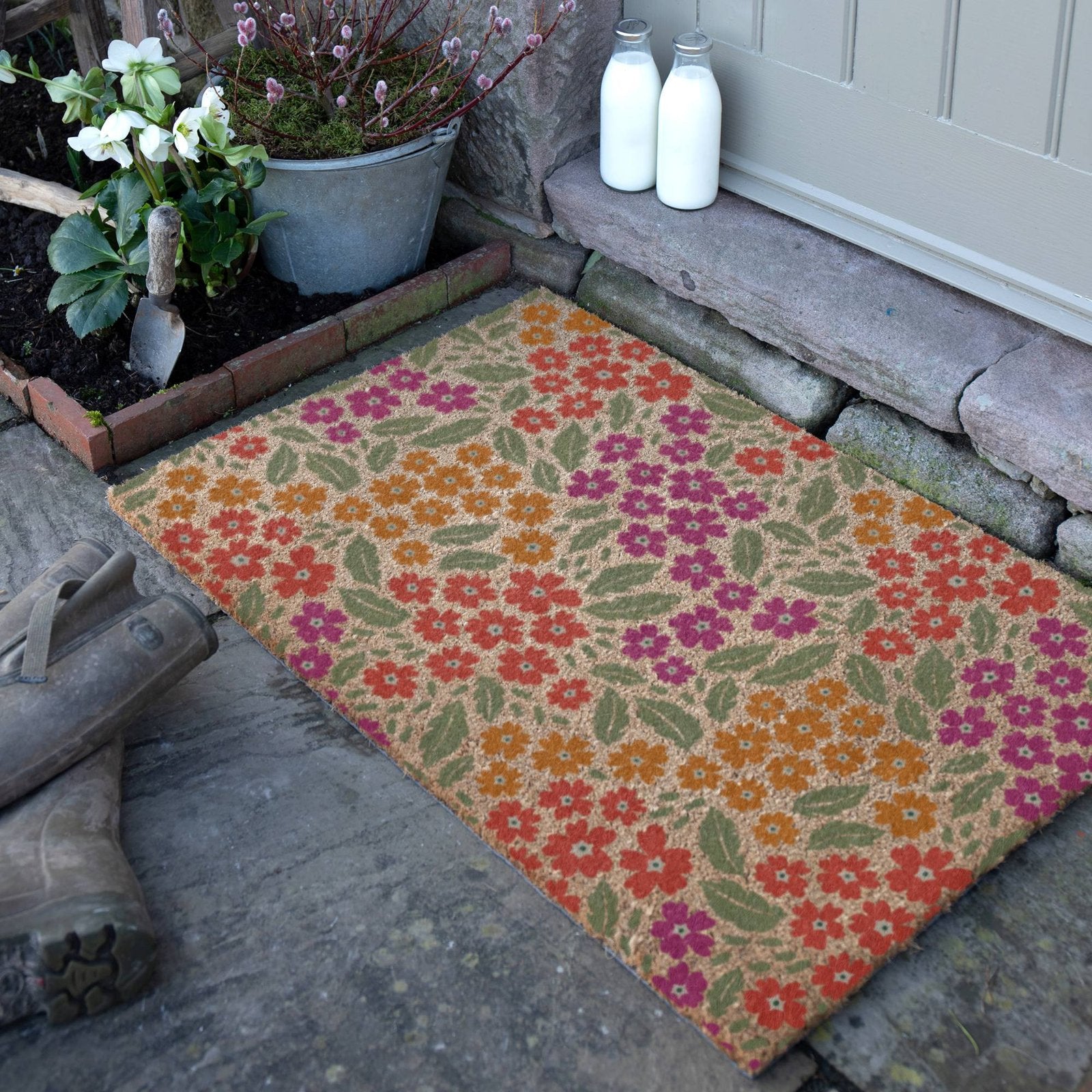 Floral Pattern Doormat