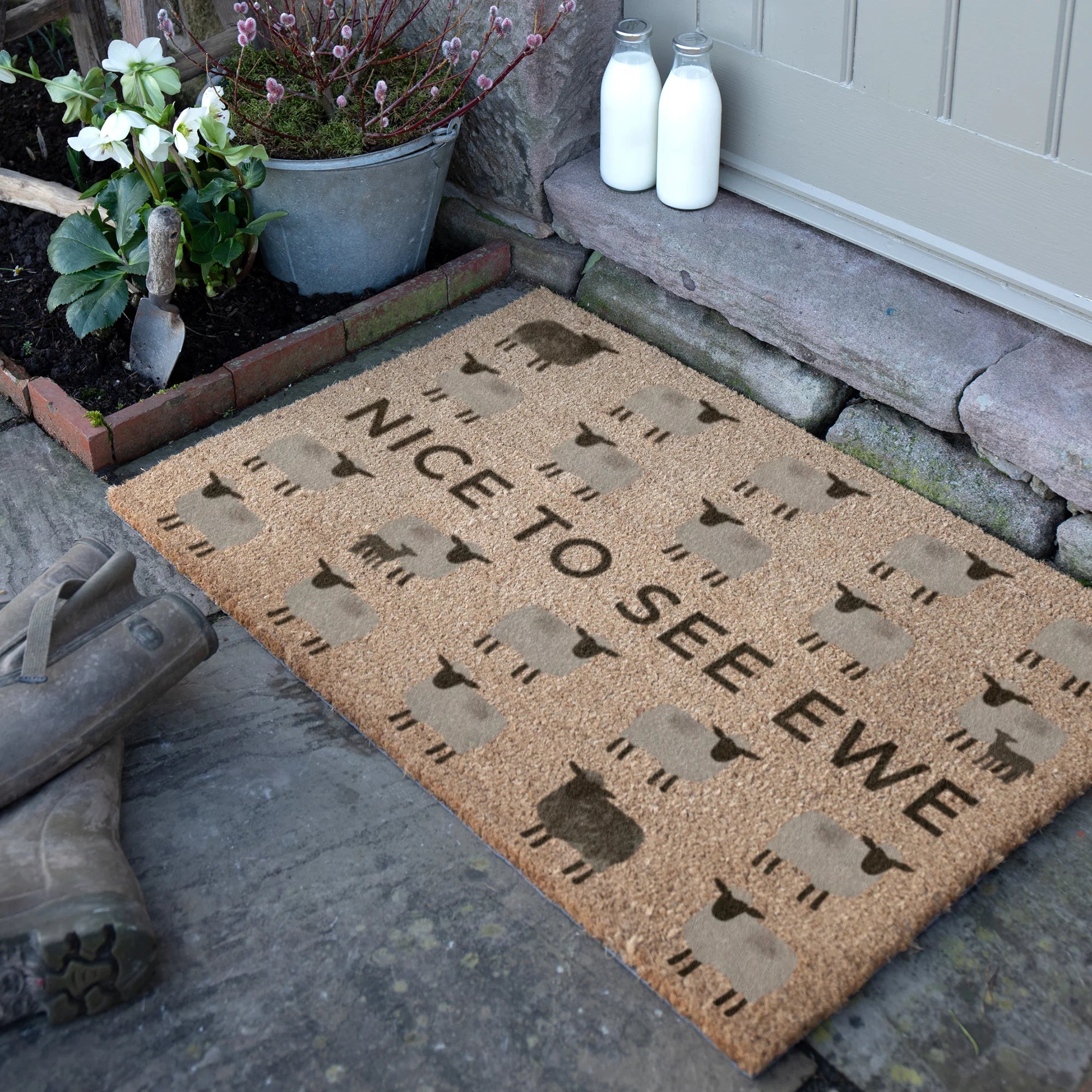 Nice To See Ewe Sheep Doormat