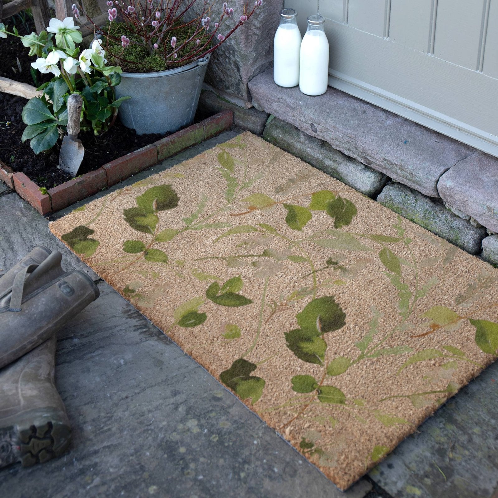 Watercolour Leaves Doormat