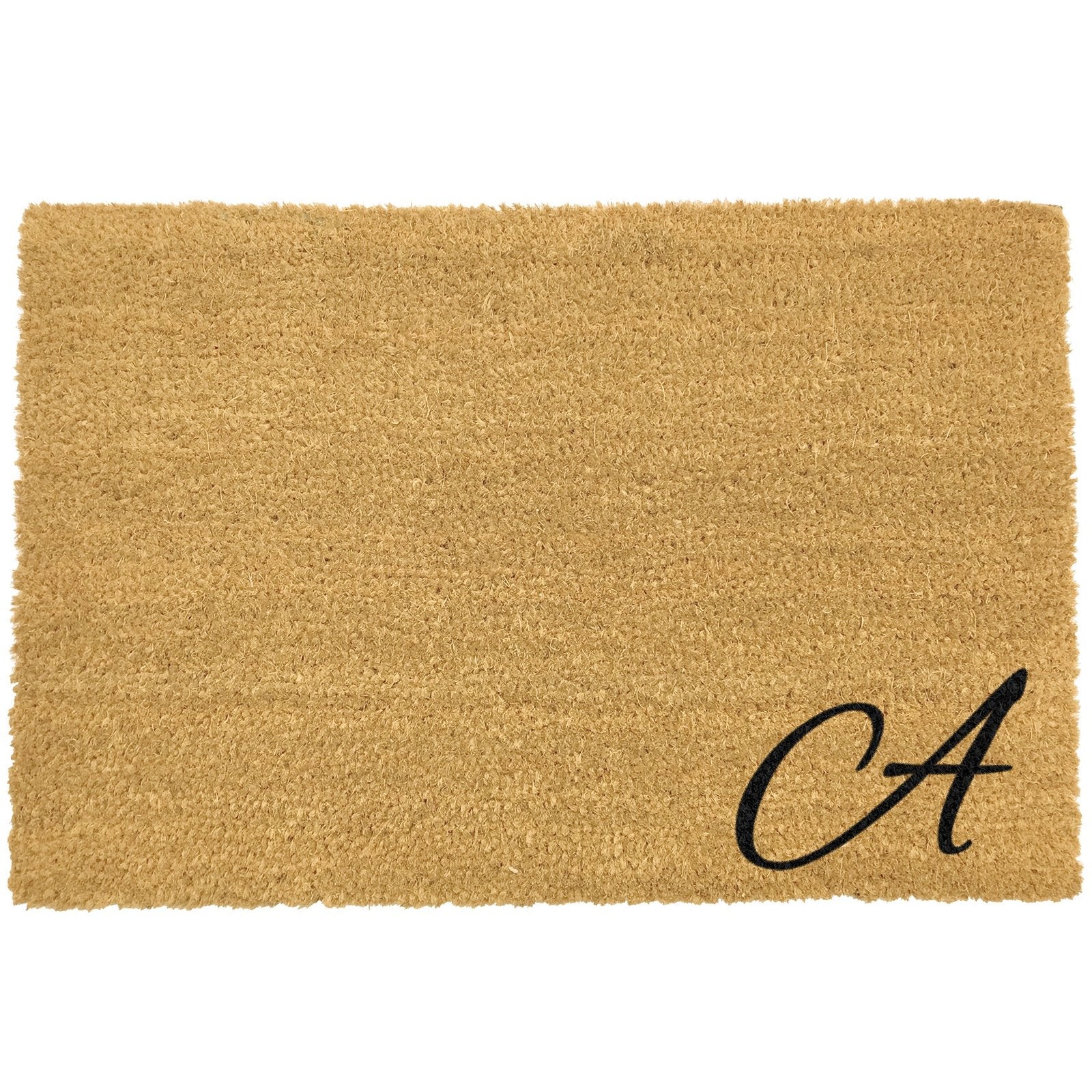 Handwriting Corner Monogram Doormat