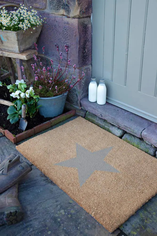 Country Star Large Grey Doormat