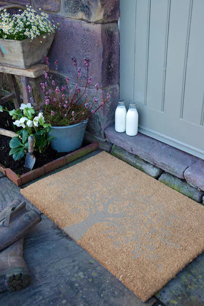 Country Large Tree of Life Grey Doormat
