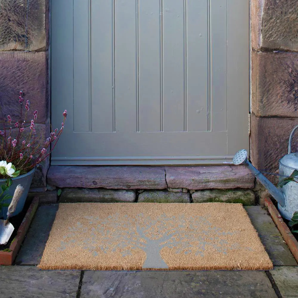 Country Large Tree of Life Grey Doormat