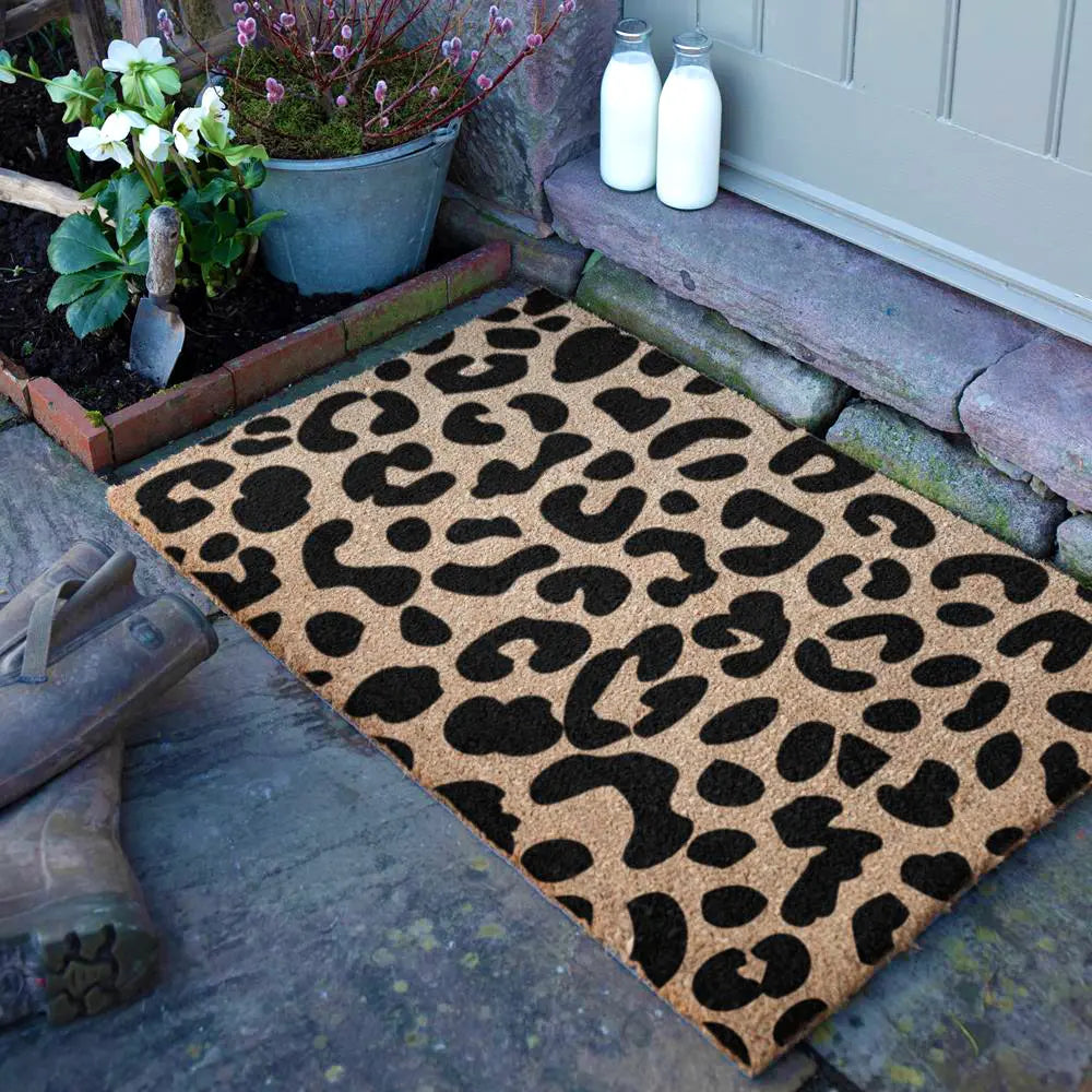 Extra Large Leopard Print Doormat
