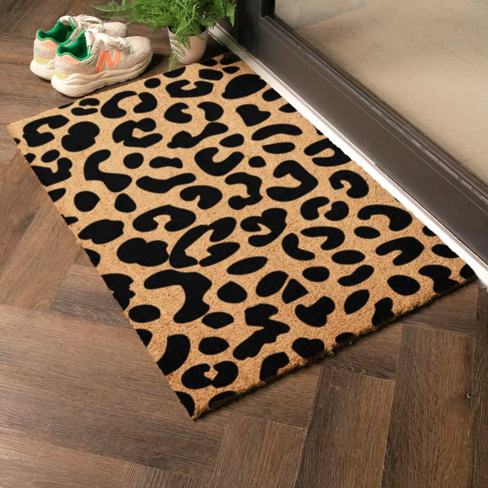 Extra Large Leopard Print Doormat