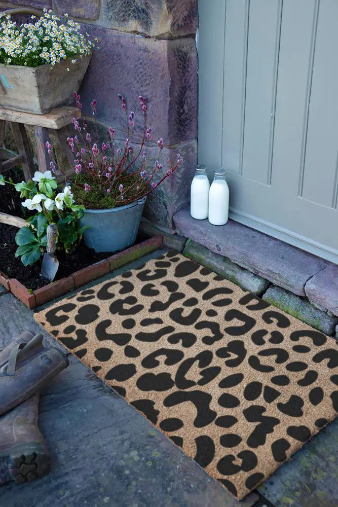 Extra Large Leopard Print Doormat