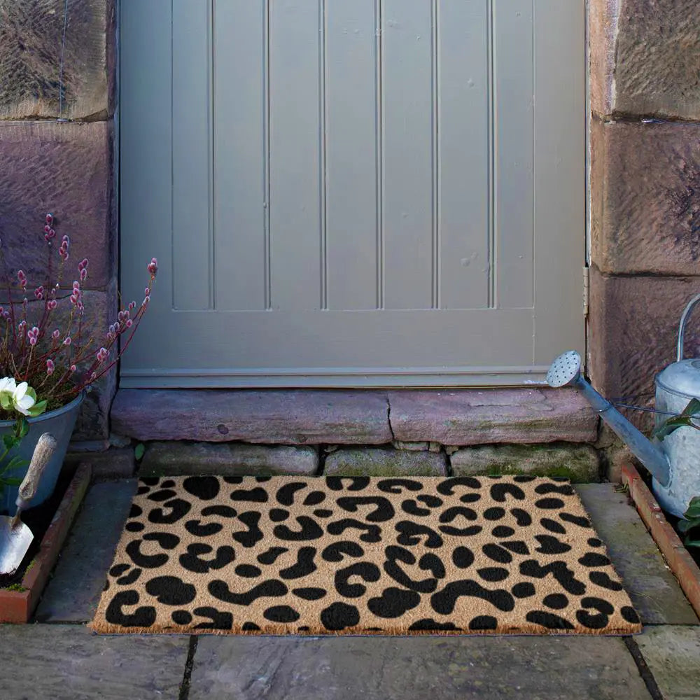 Extra Large Leopard Print Doormat