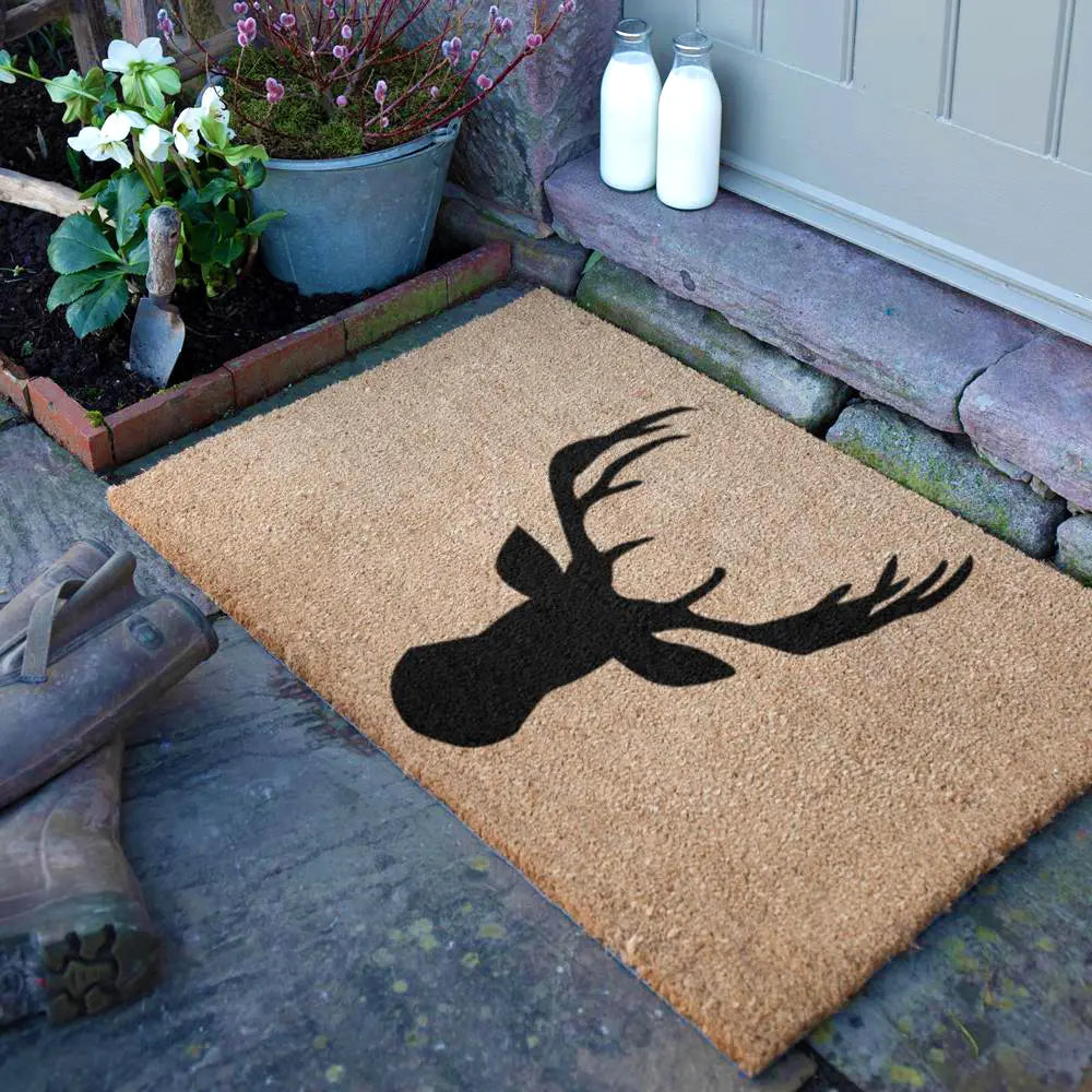 Country Stags Head Extra Large Doormat