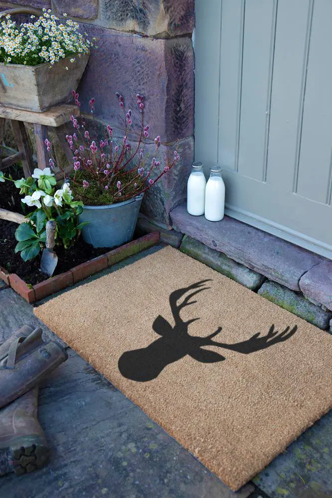 Country Stags Head Extra Large Doormat