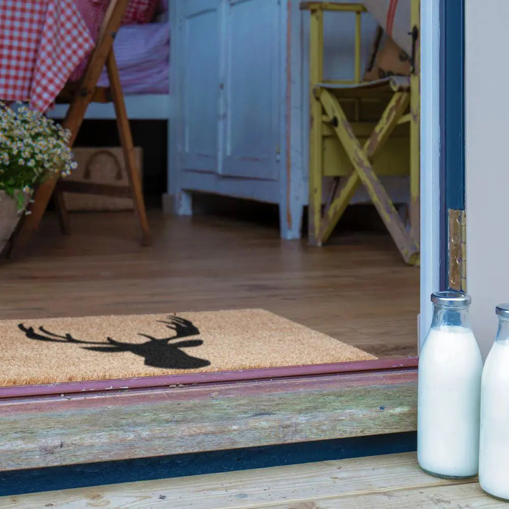Country Stags Head Extra Large Doormat
