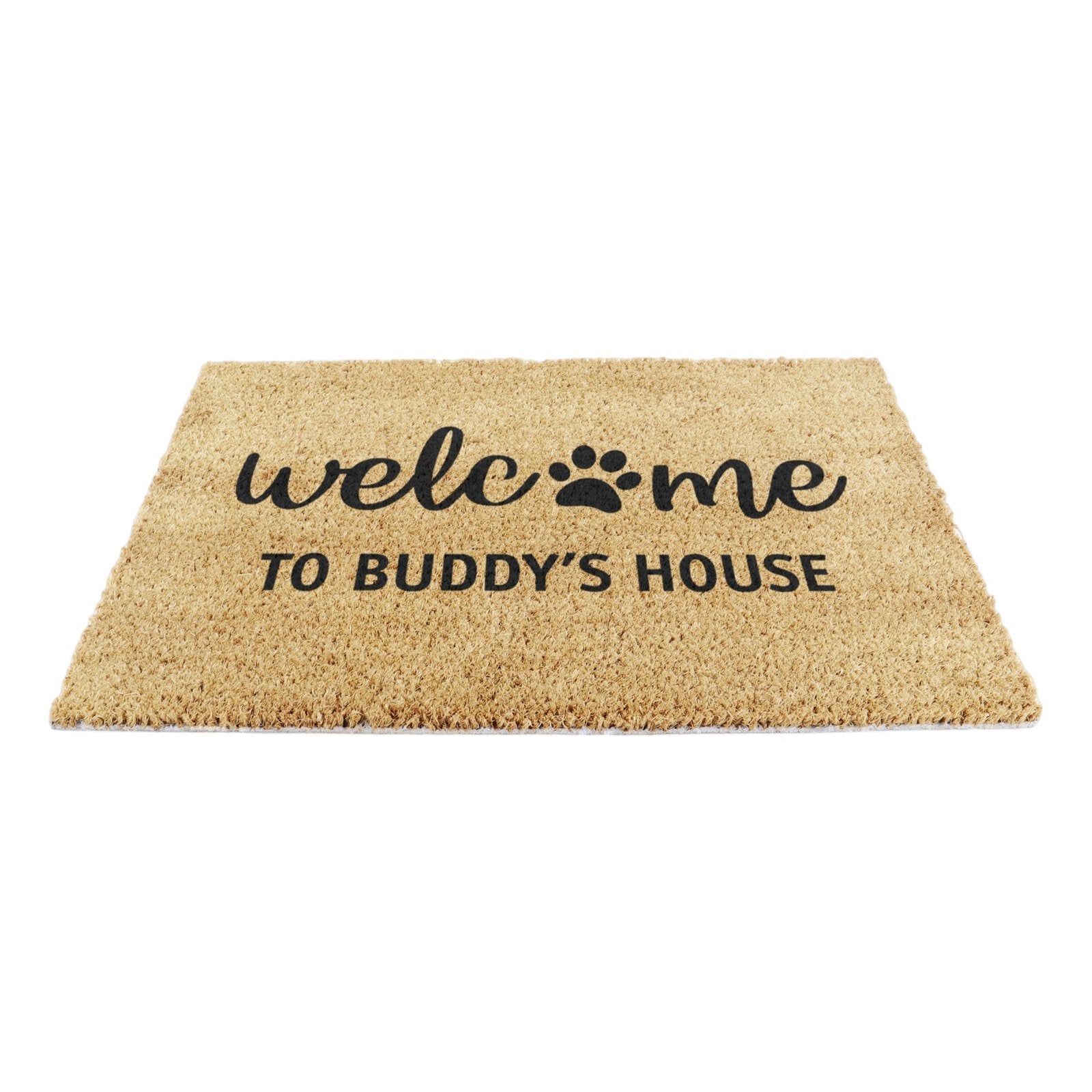 Welcome To Dogs House Personalised Doormat (60 x 40cm)