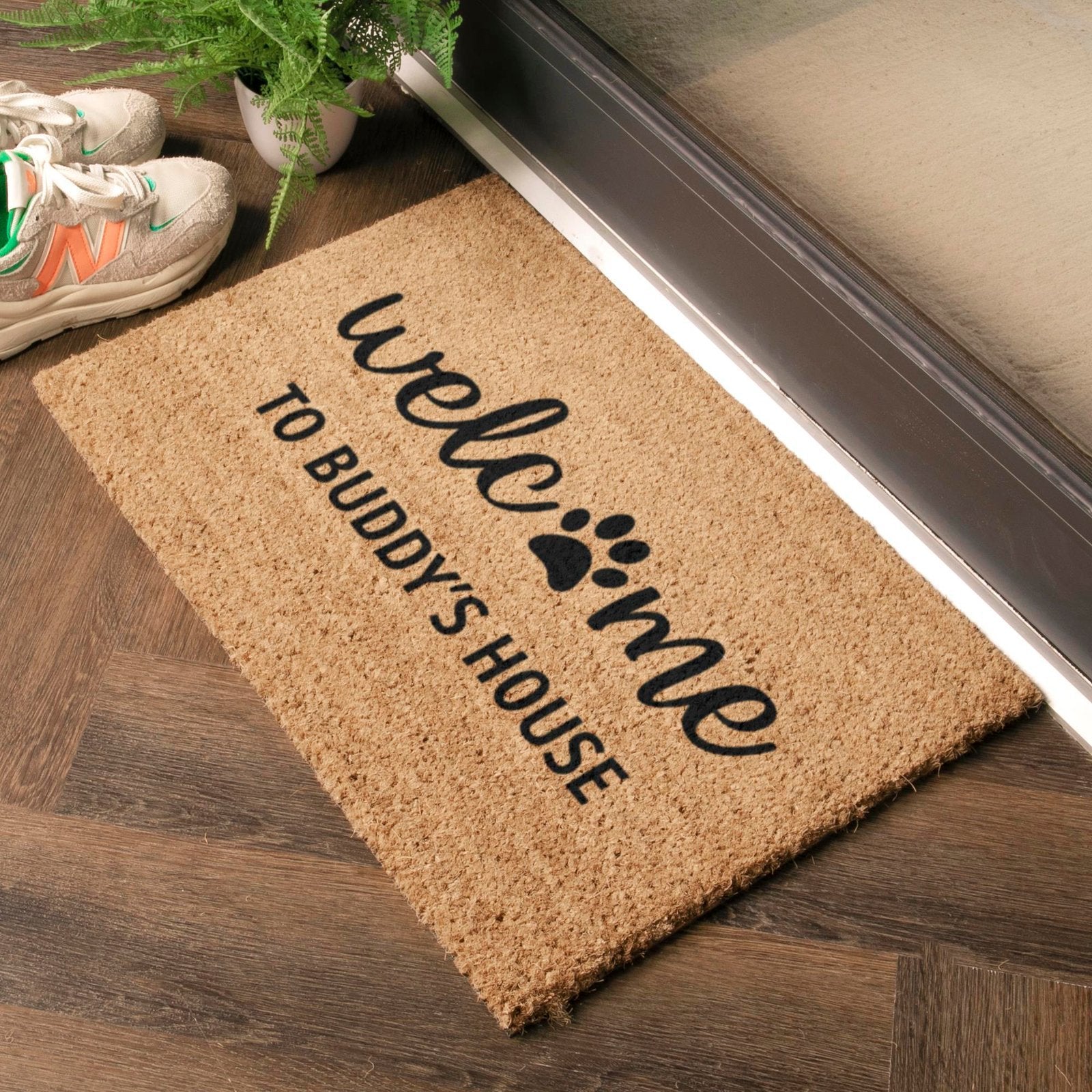 Welcome To Dogs House Personalised Doormat (60 x 40cm)