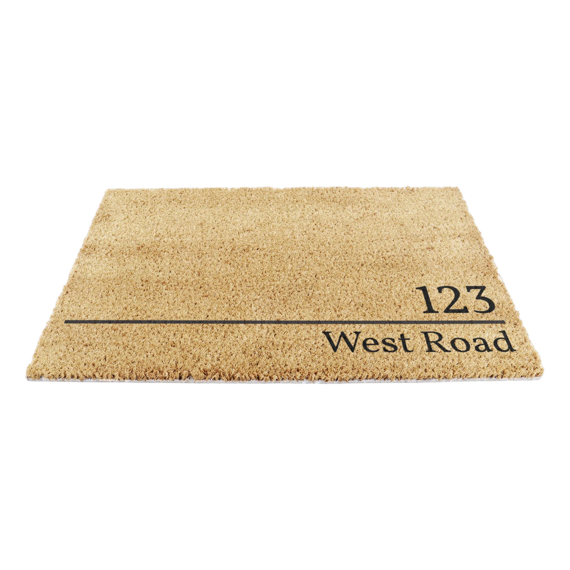 House Number and Name Personalised Doormat