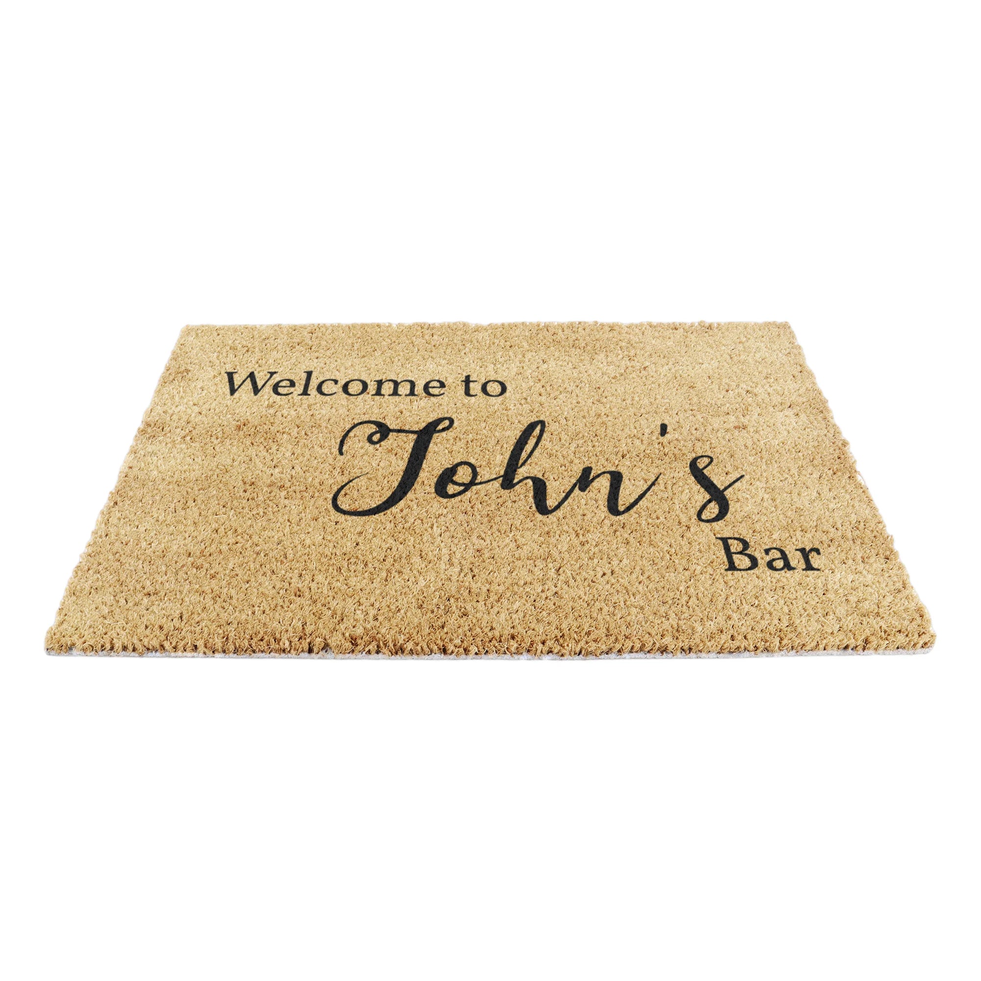 Man Bar Personalised Door Mat