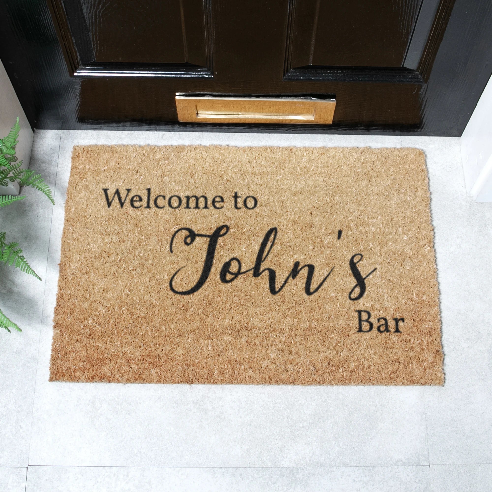 Man Bar Personalised Door Mat