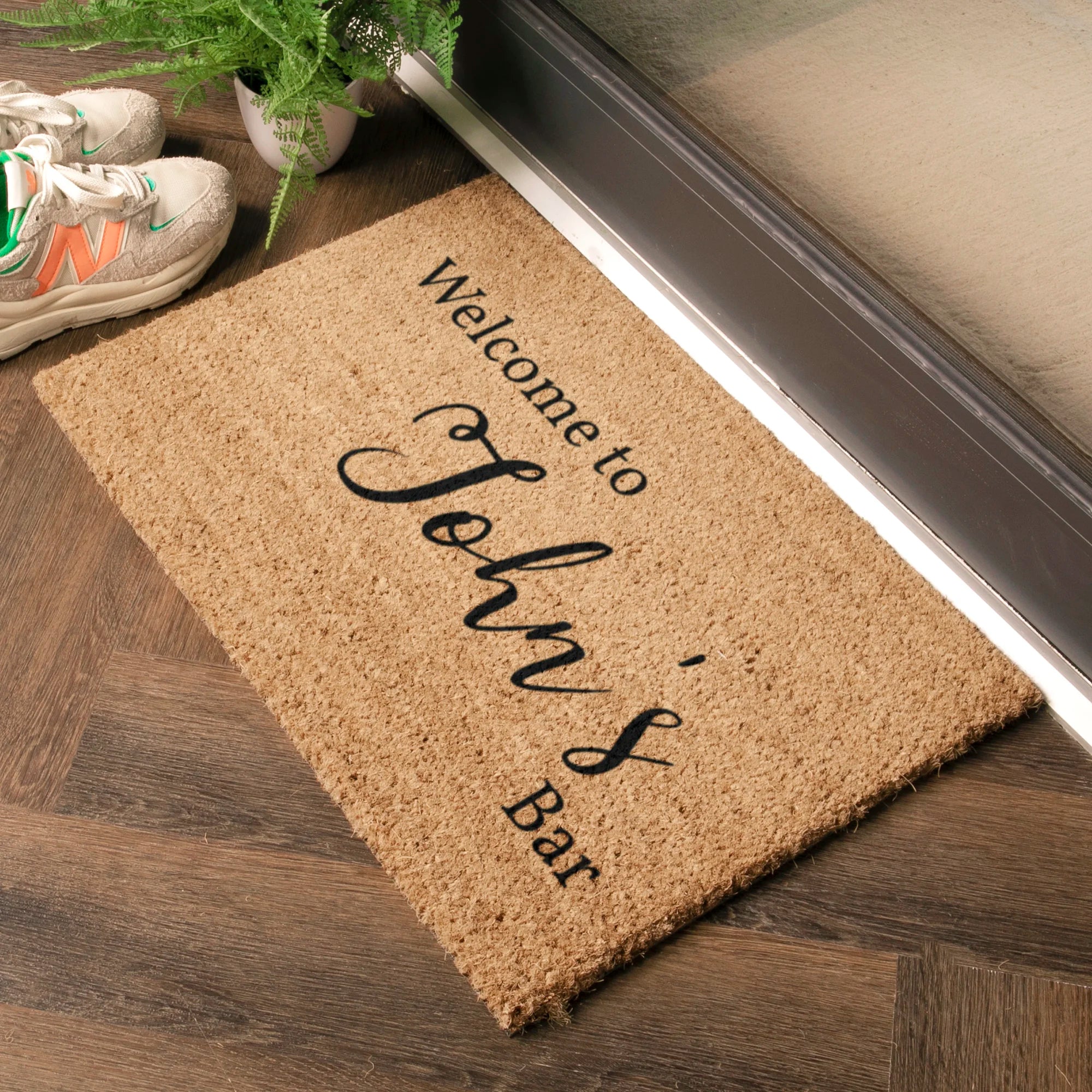 Man Bar Personalised Door Mat