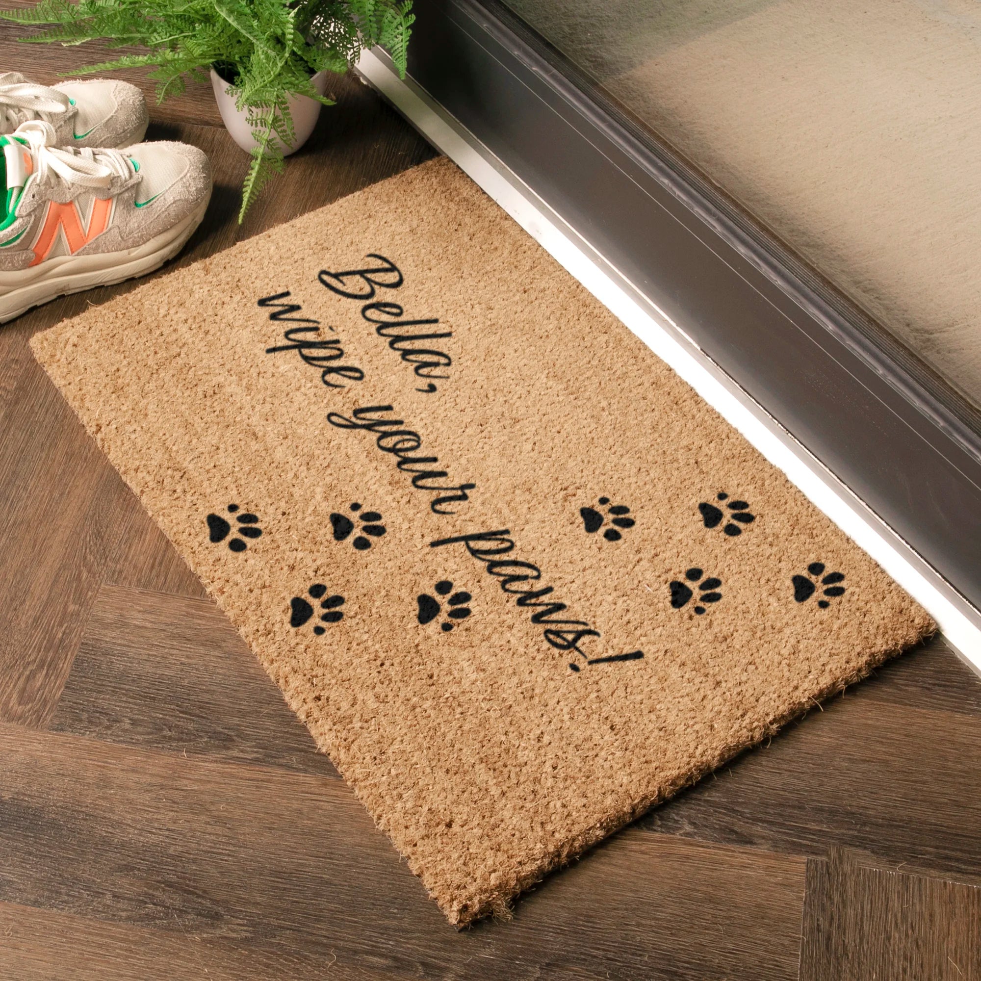 Dog Wipe Your Paws Custom Doormat