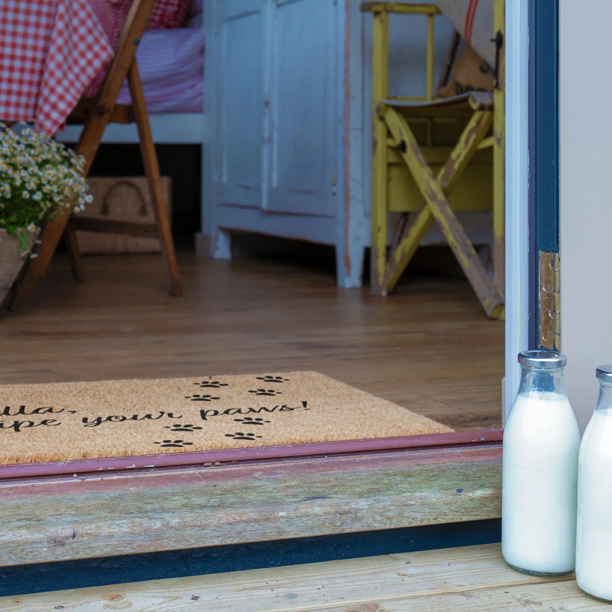 Dog Wipe Your Paws Custom Doormat