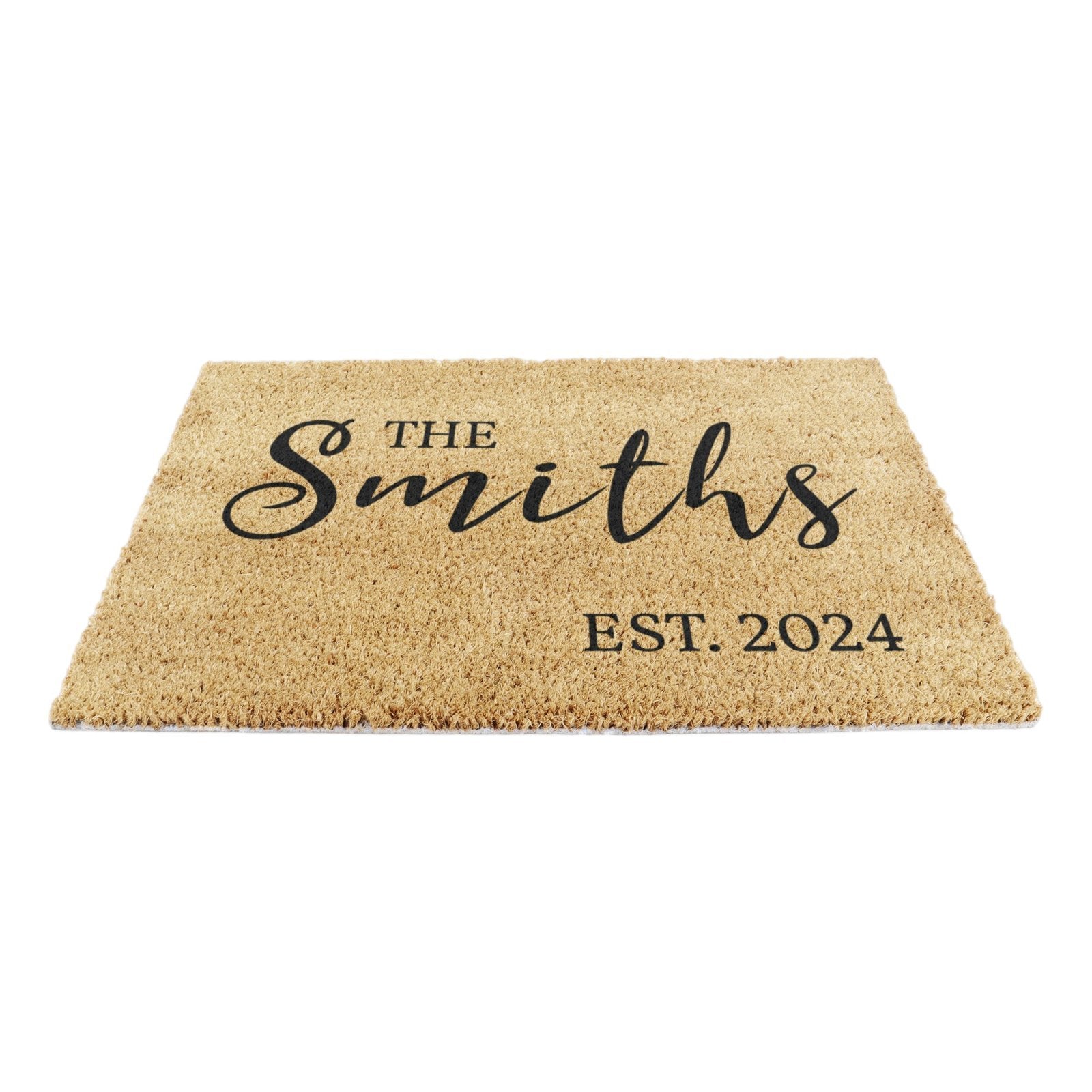 The Family Name Est. Year Personalised Doormat (60 x 40cm)