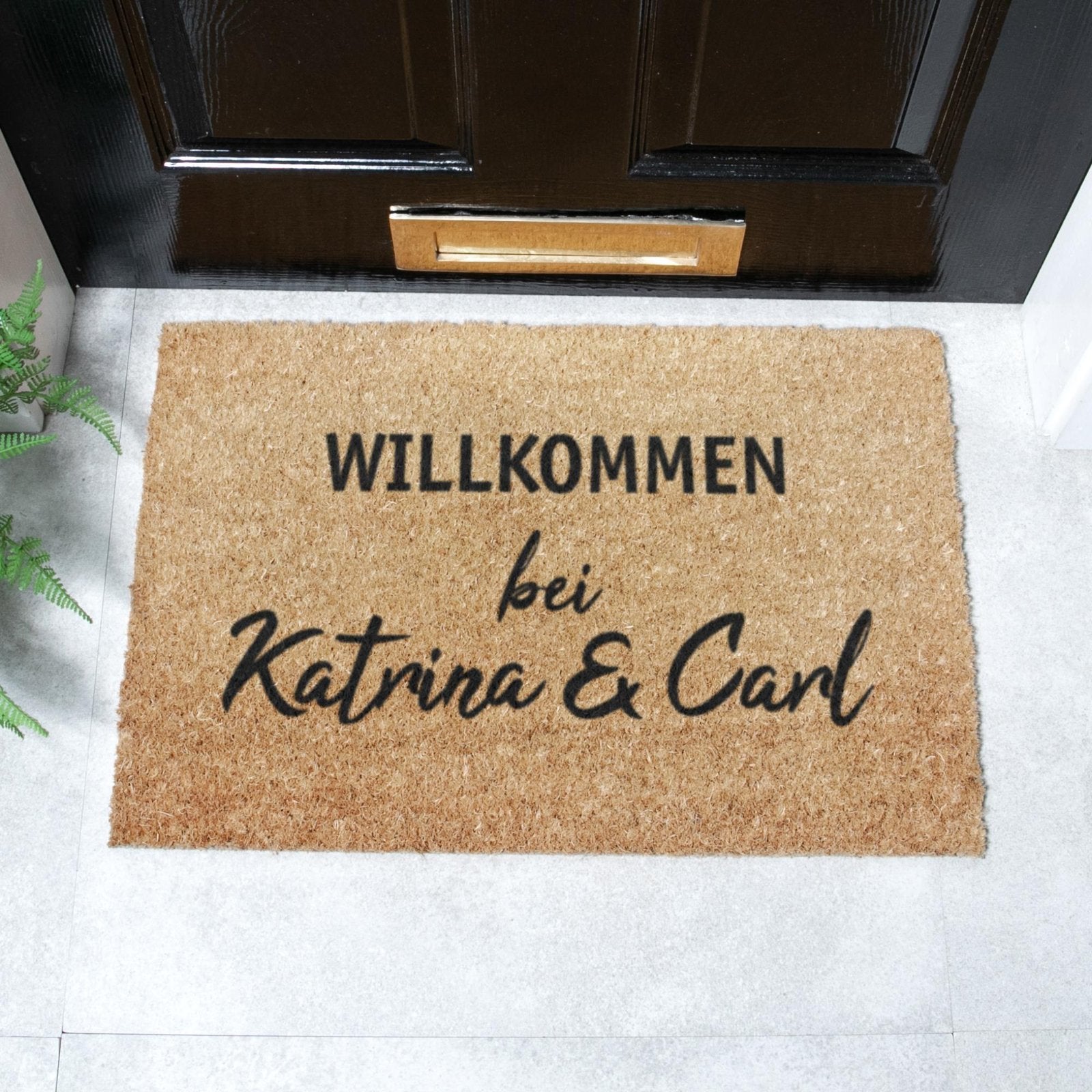 Willkommen Personalisierte Namen Fußmatte Doormat (60 x 40cm)