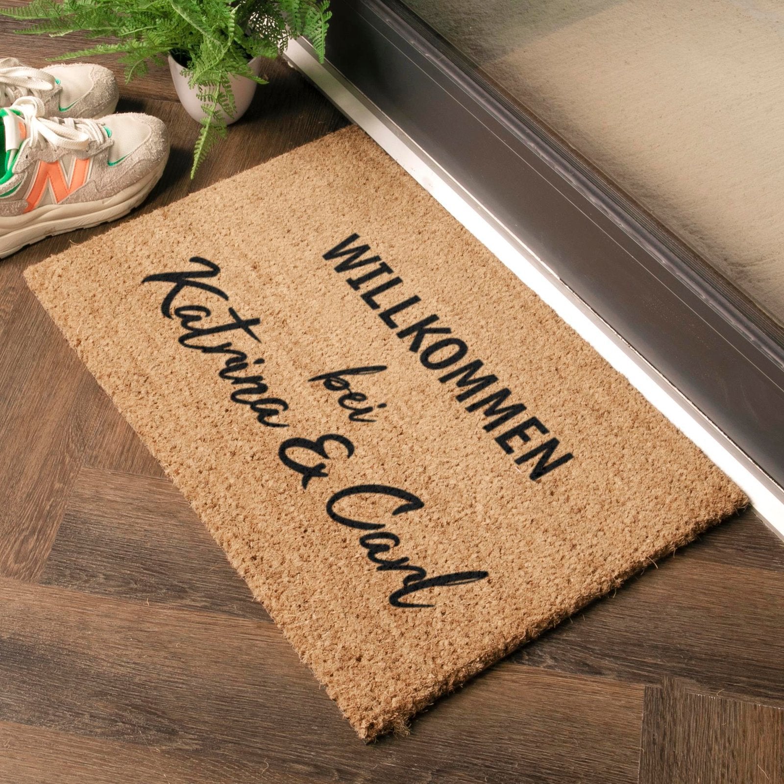 Willkommen Personalisierte Namen Fußmatte Doormat (60 x 40cm)