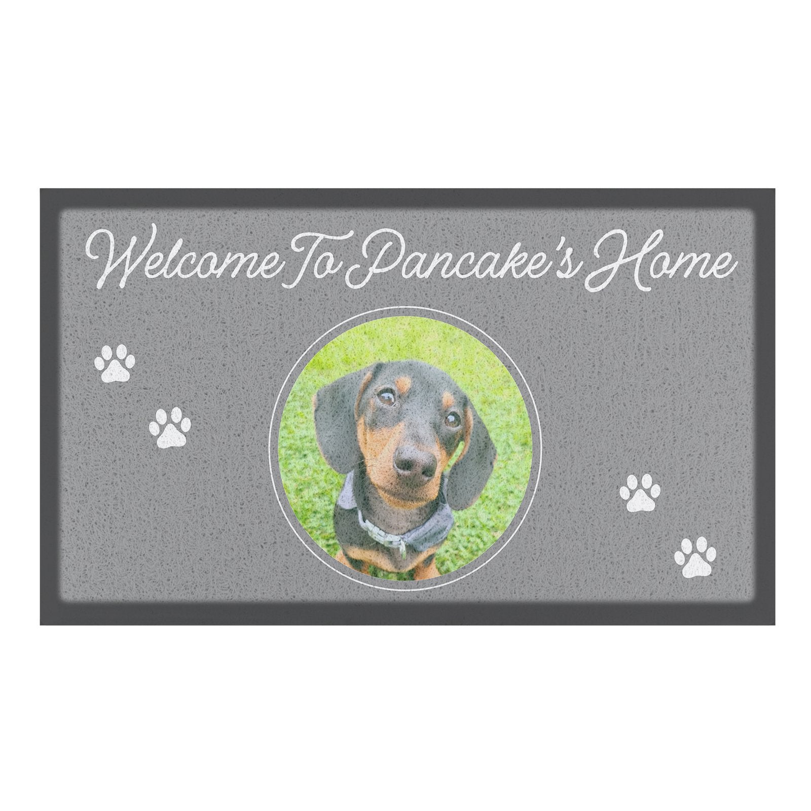 Welcome To Dogs Home Personalised Doormat (70 x 40cm)
