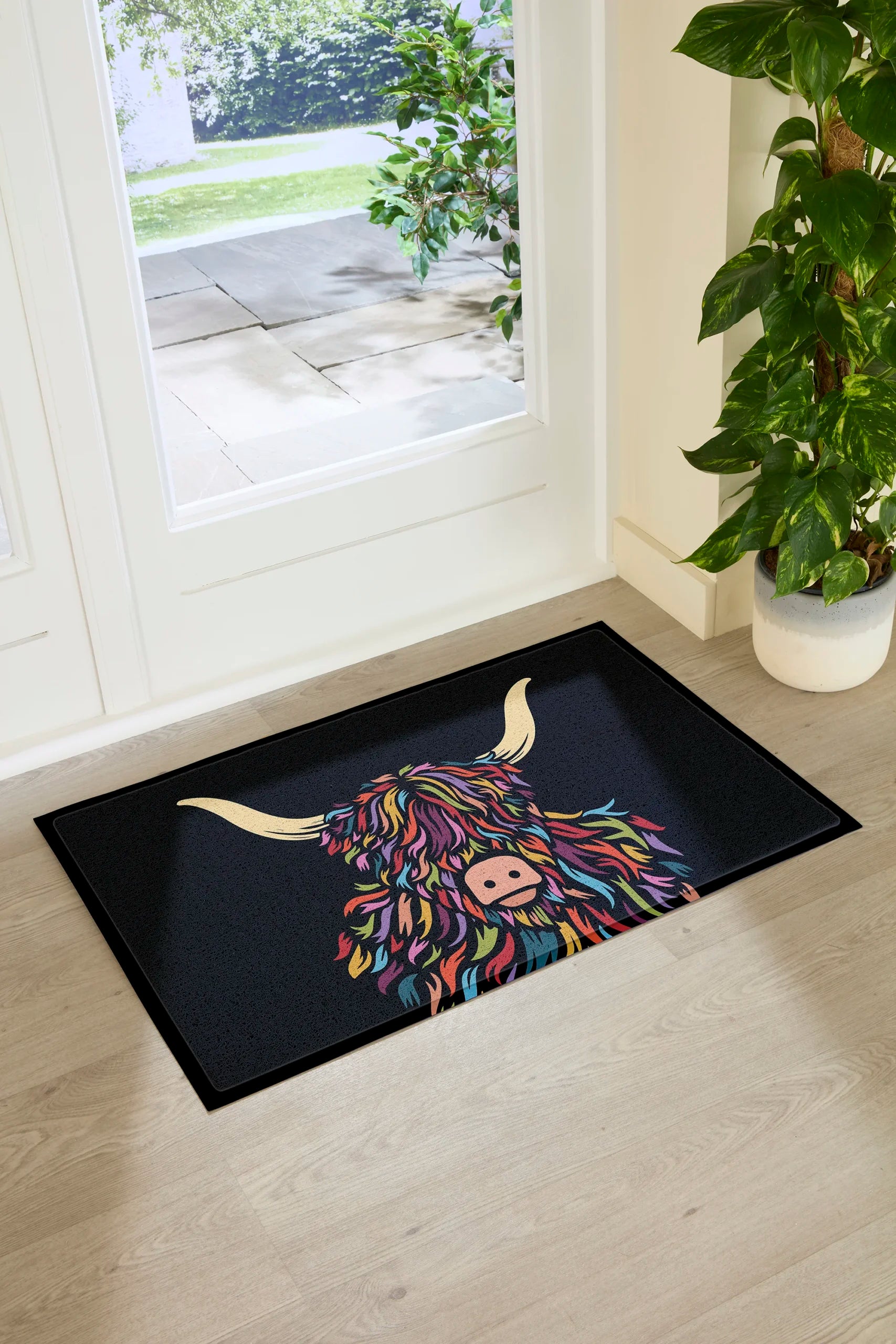 Highland Cow Colour Indoor & Outdoor Doormat