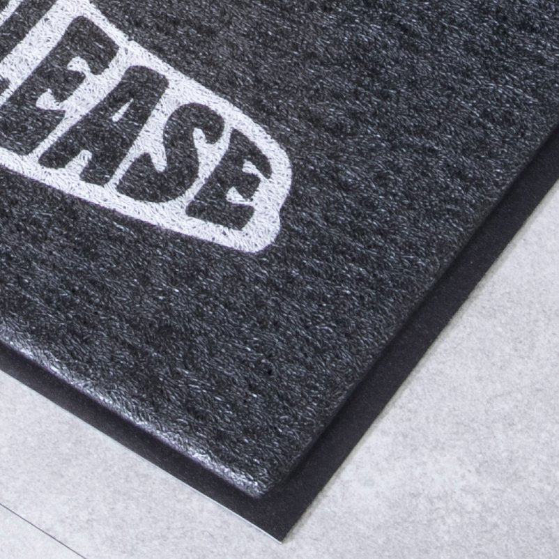 Black Shoes Off Doormat (70 x 40cm)