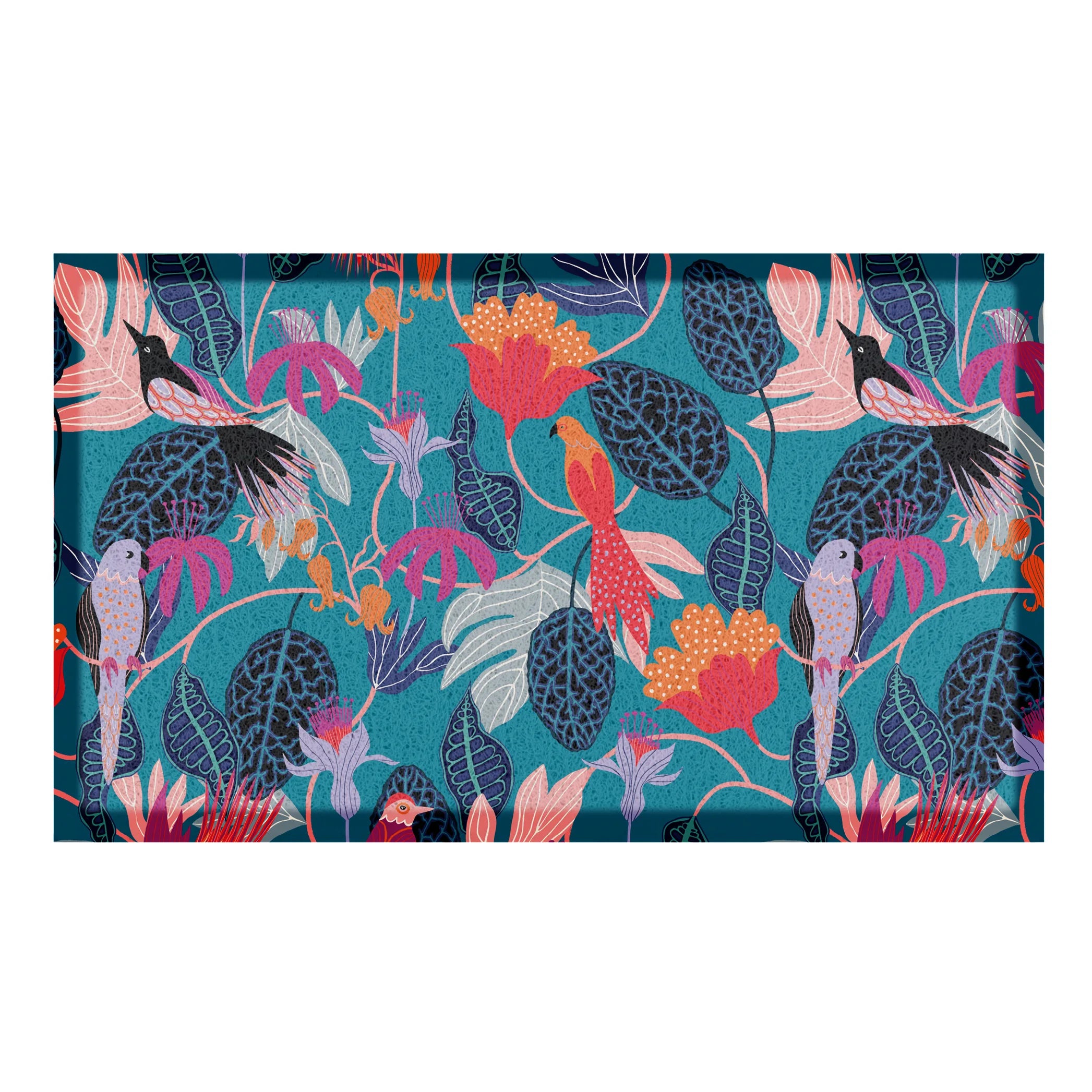 True Creation Teal Doormat x Rachel Parker