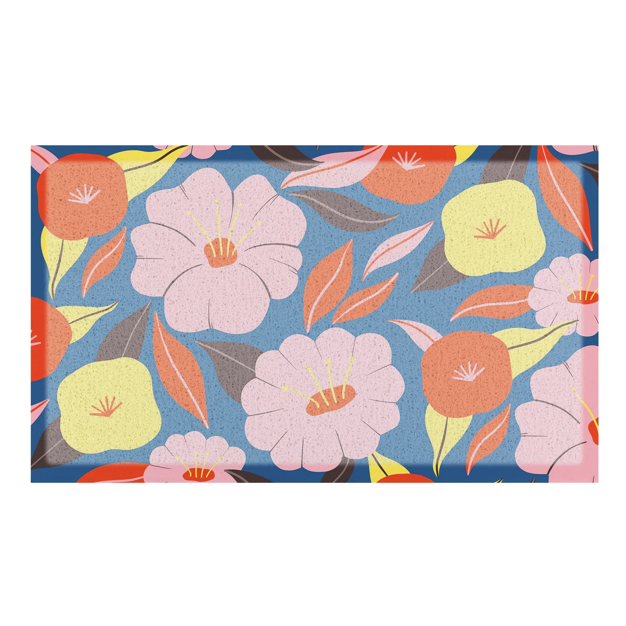 Tropical Floral Pattern Doormat x Melissa Donne