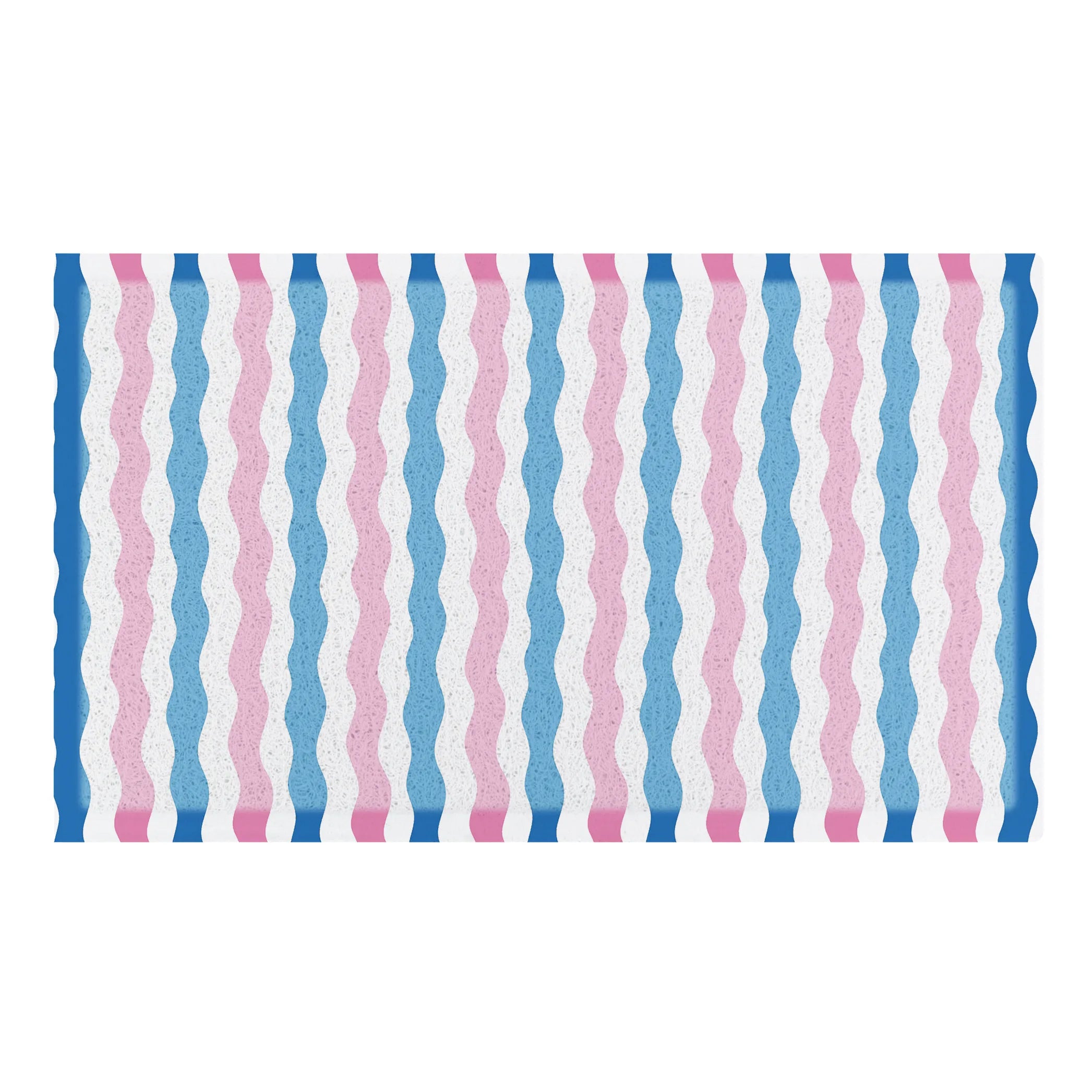 Pink Blue Waves Doormat x Melissa Donne