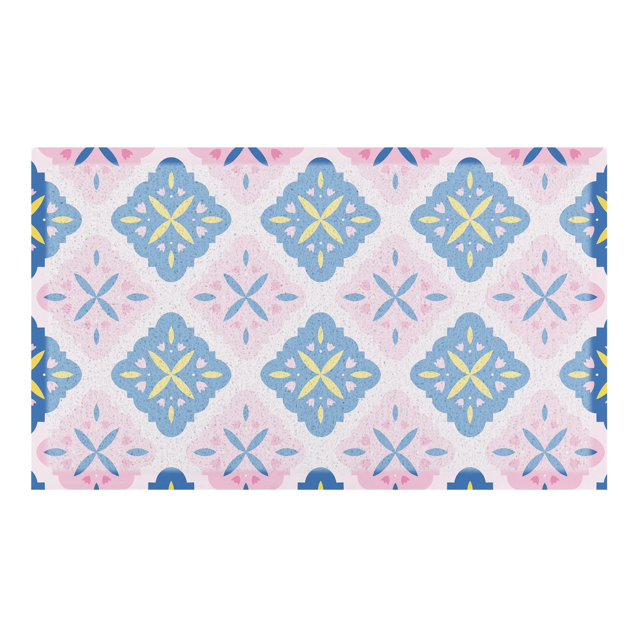 Pink Blue Pattern Doormat x Melissa Donne