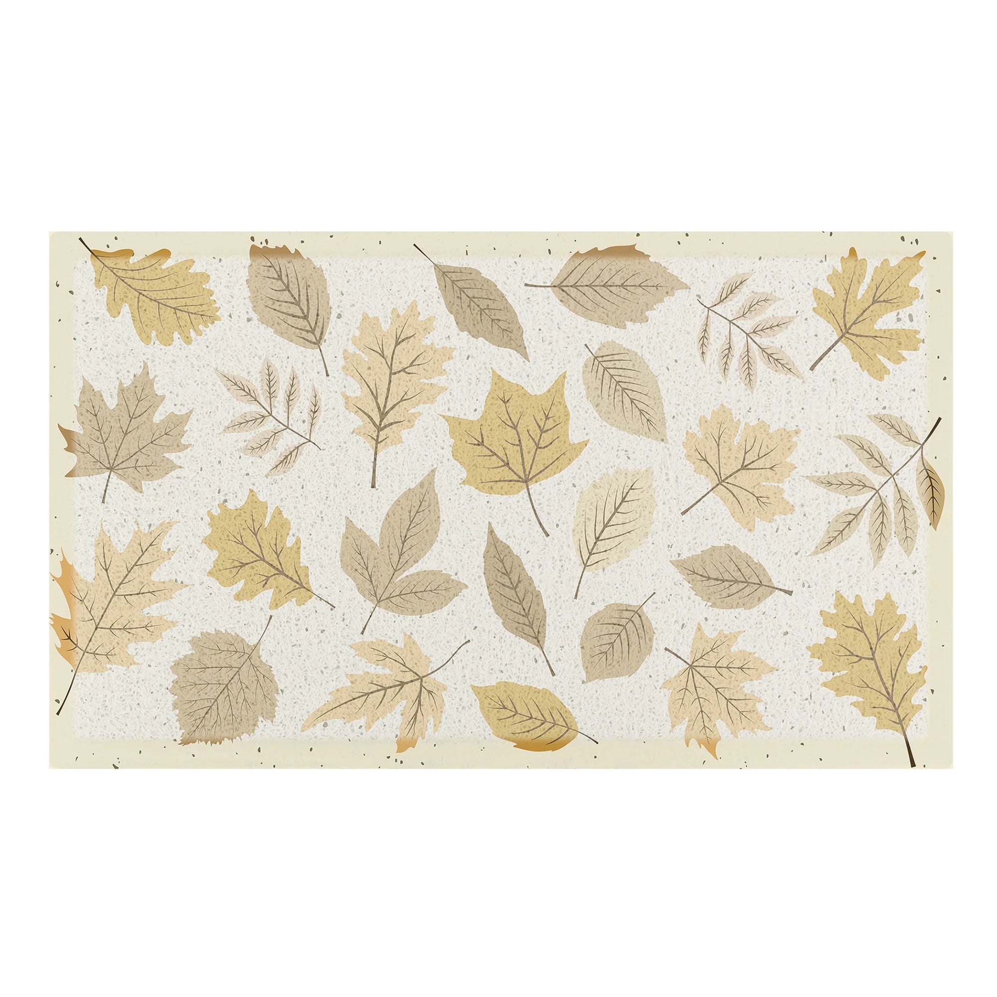 Autumn Neutral Leaves Doormat